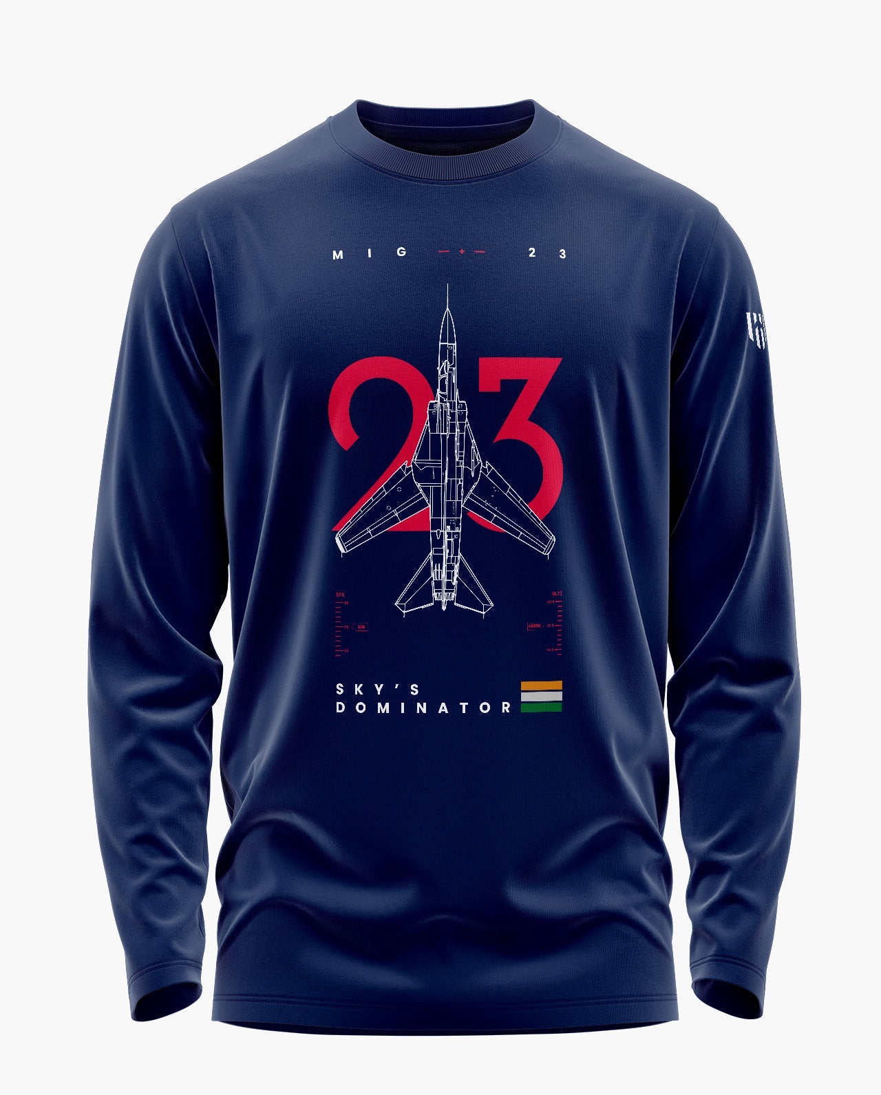 Mig-23 Signature Luxesoft Cotton Full Sleeve T-Shirt - CS