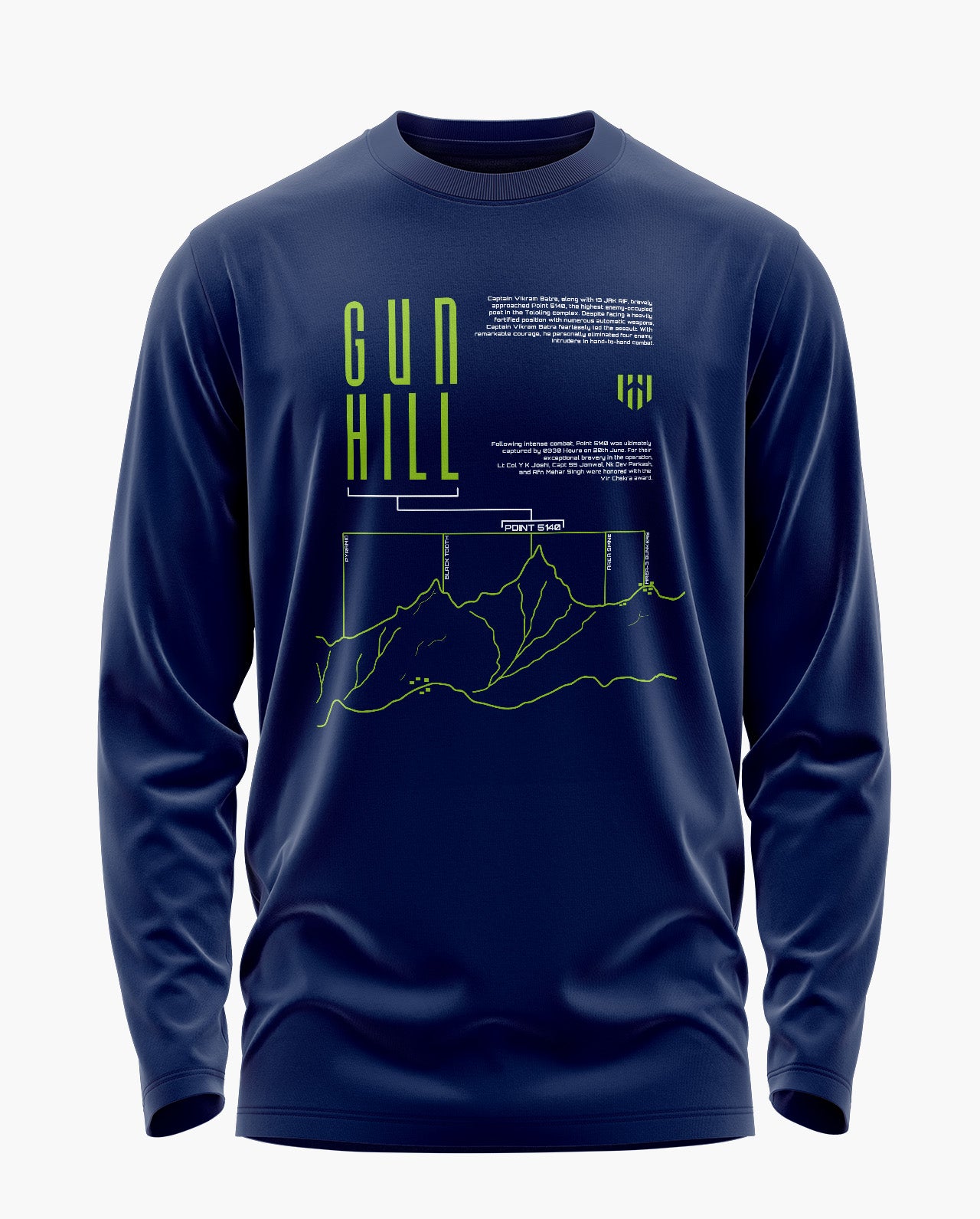 Gun Hill-Kargil Signature Luxesoft Cotton Full Sleeve T-Shirt