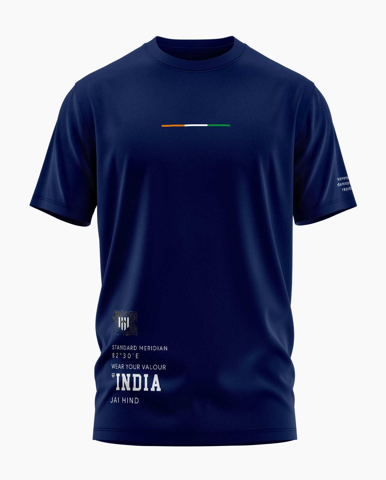 INDIA SOVEREIGN Signature LuxeSoft Cotton T-Shirt
