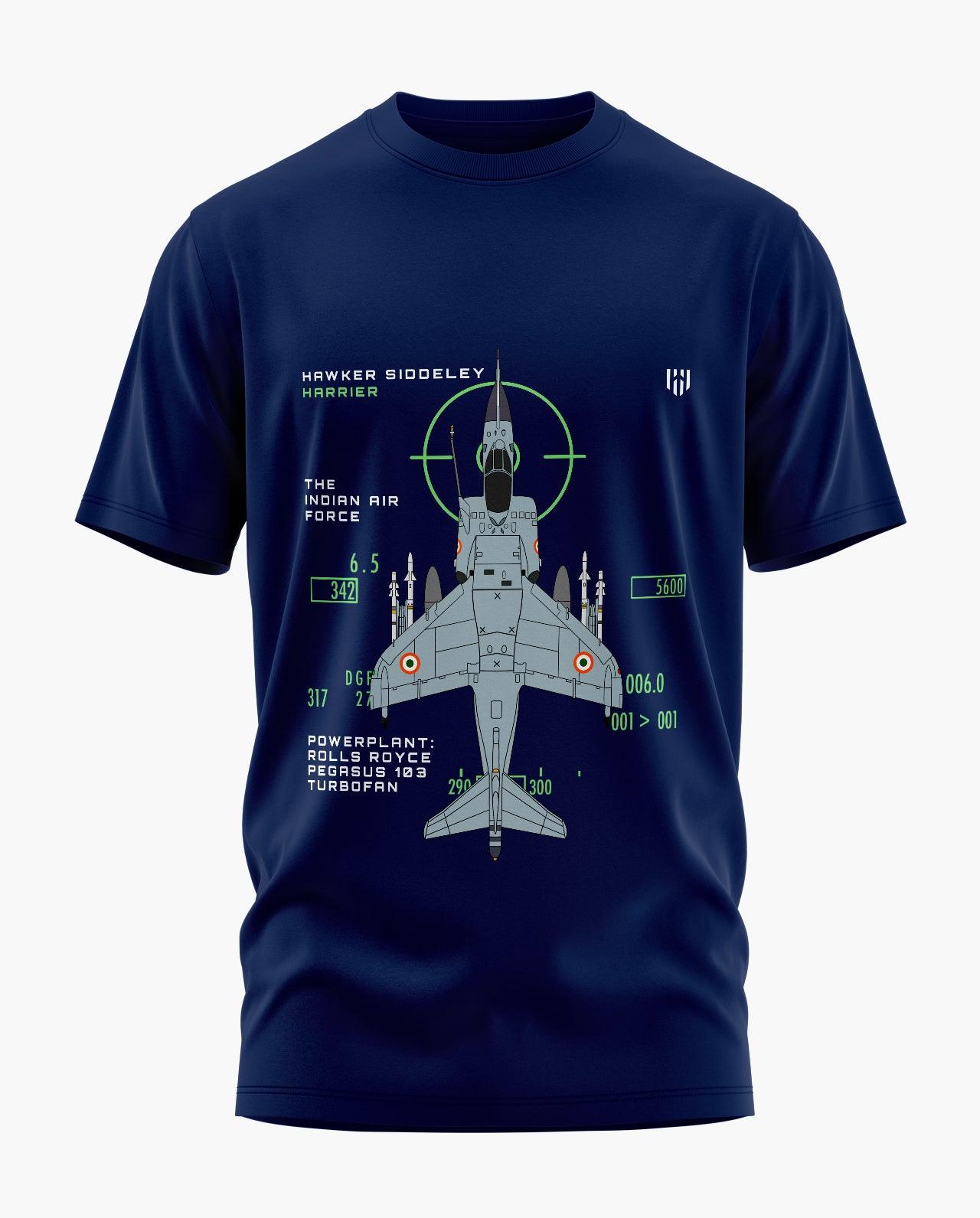 Harrier Jump Jet Indian Air Force Signature LuxeSoft Cotton T-Shirt - CS