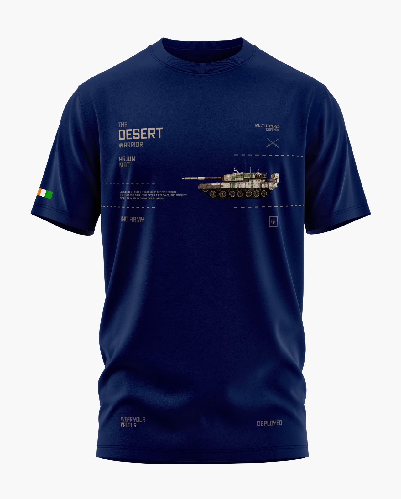 ARJUN MBT-THE DESERT WARRIOR Signature LuxeSoft Cotton T-Shirt
