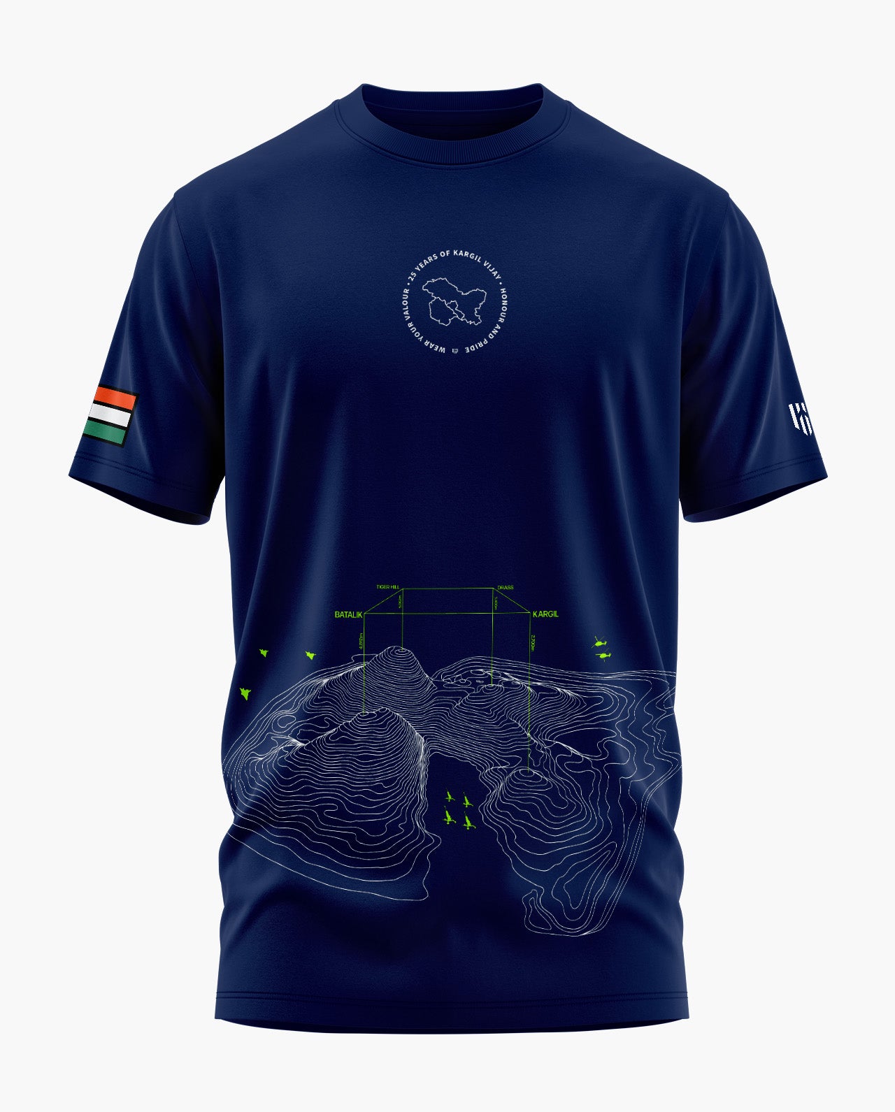 KARGIL MILITARY BATTLEGROUNDS Signature LuxeSoft Cotton T-Shirt