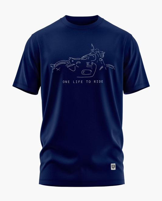 ONE LIFE TO RIDE Signature LuxeSoft Cotton T-Shirt