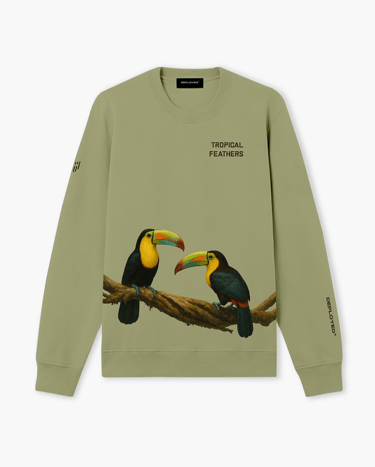 Tropical Feathers Lightweight Premium Sweatshirt