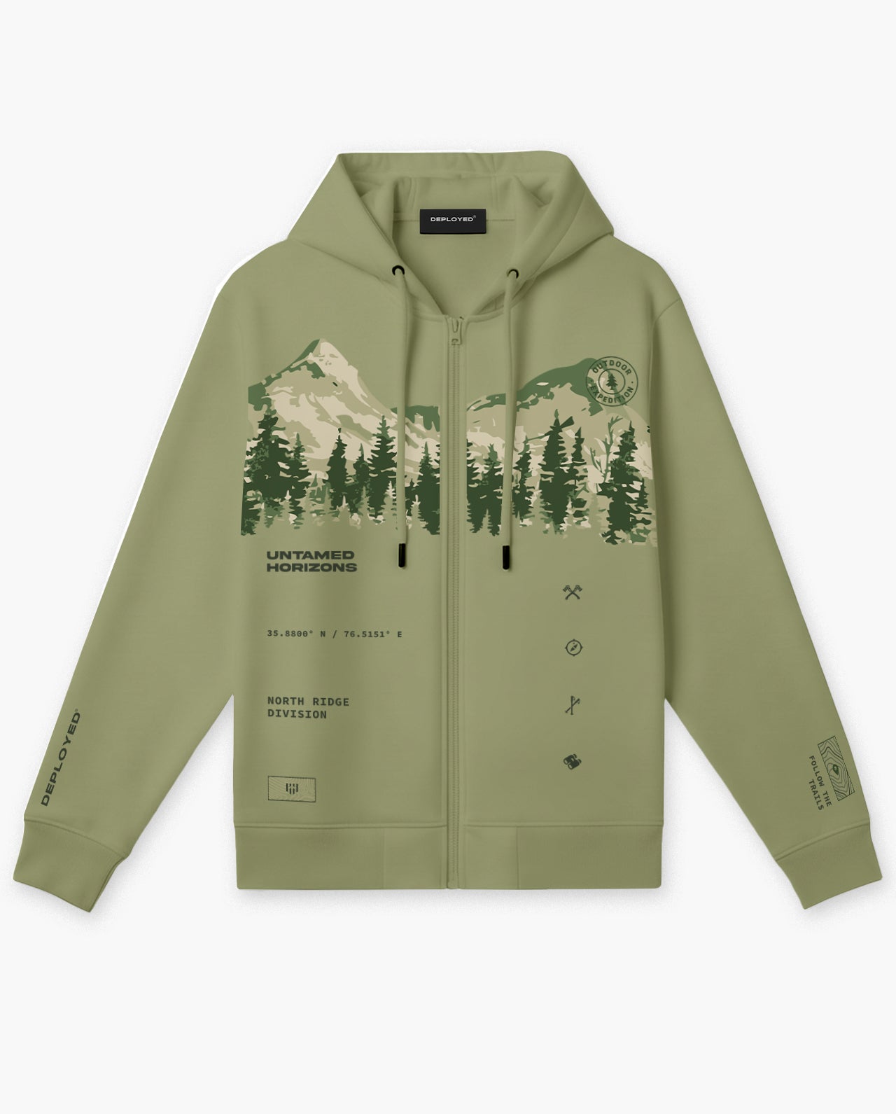 Untamed Horizon Zipper Hoodie
