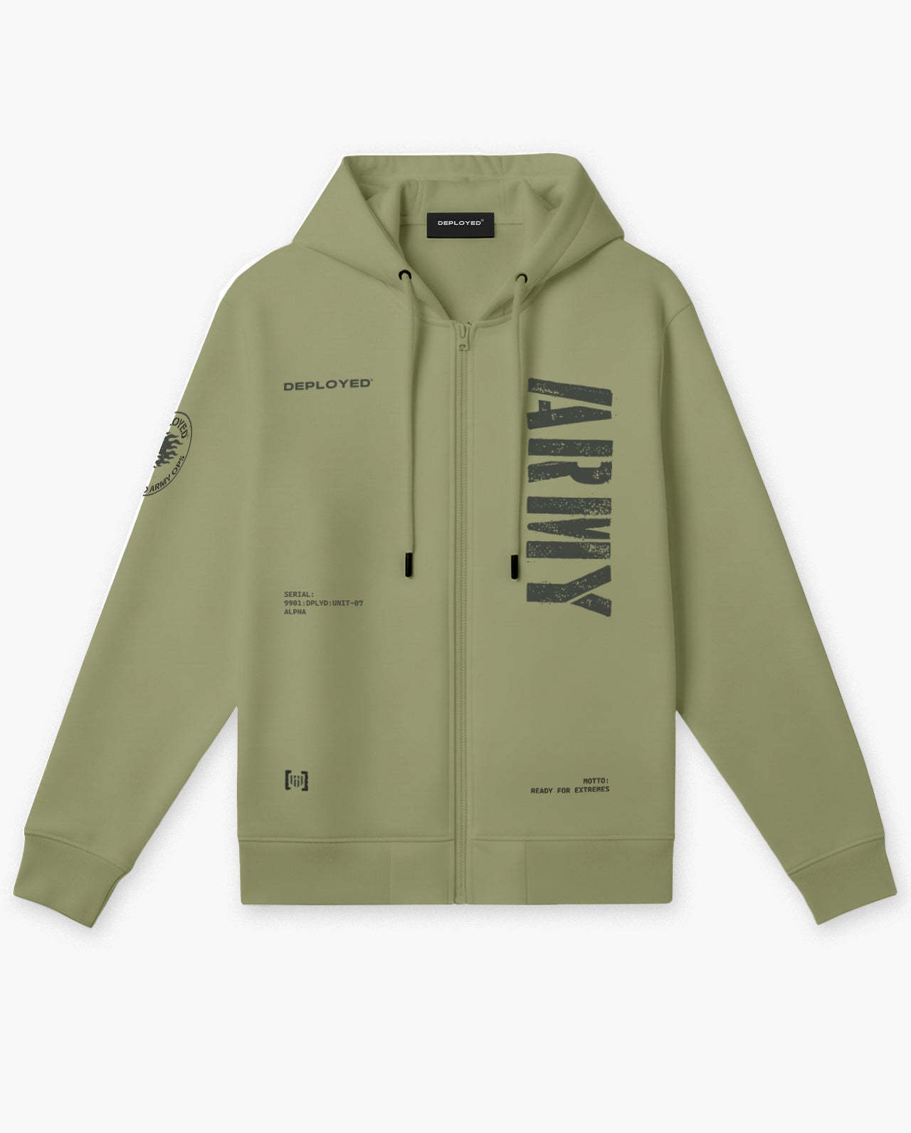 Deployed Army Unit-07 Zipper Hoodie