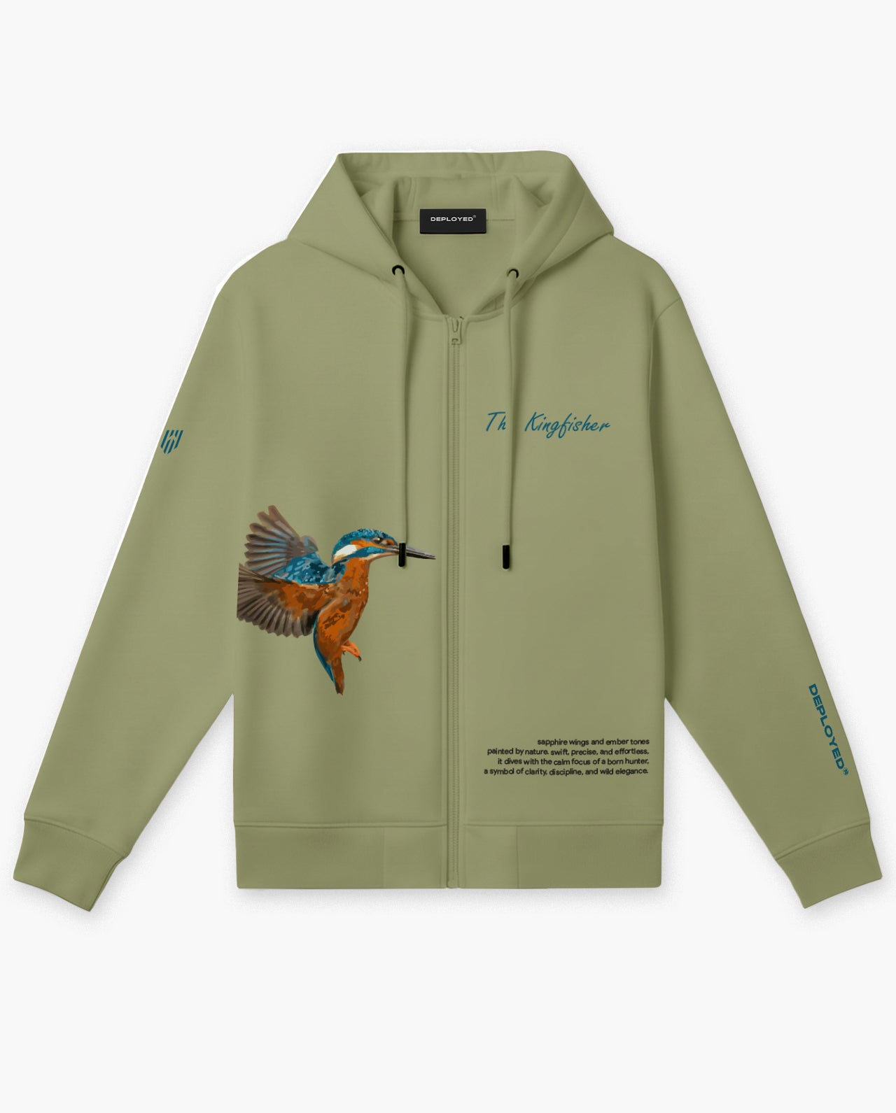 The Kingfisher Zipper Hoodie