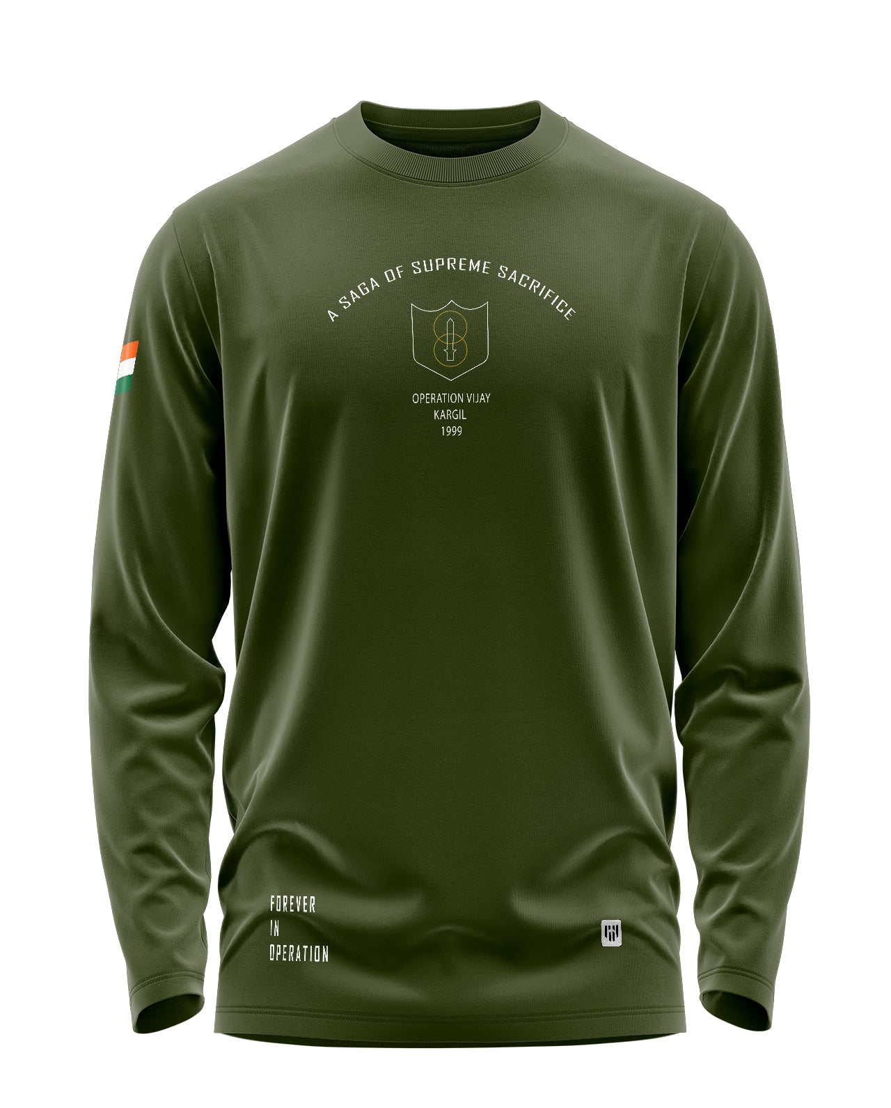 Kargil Homage Signature Luxesoft Cotton Full Sleeve T-Shirt
