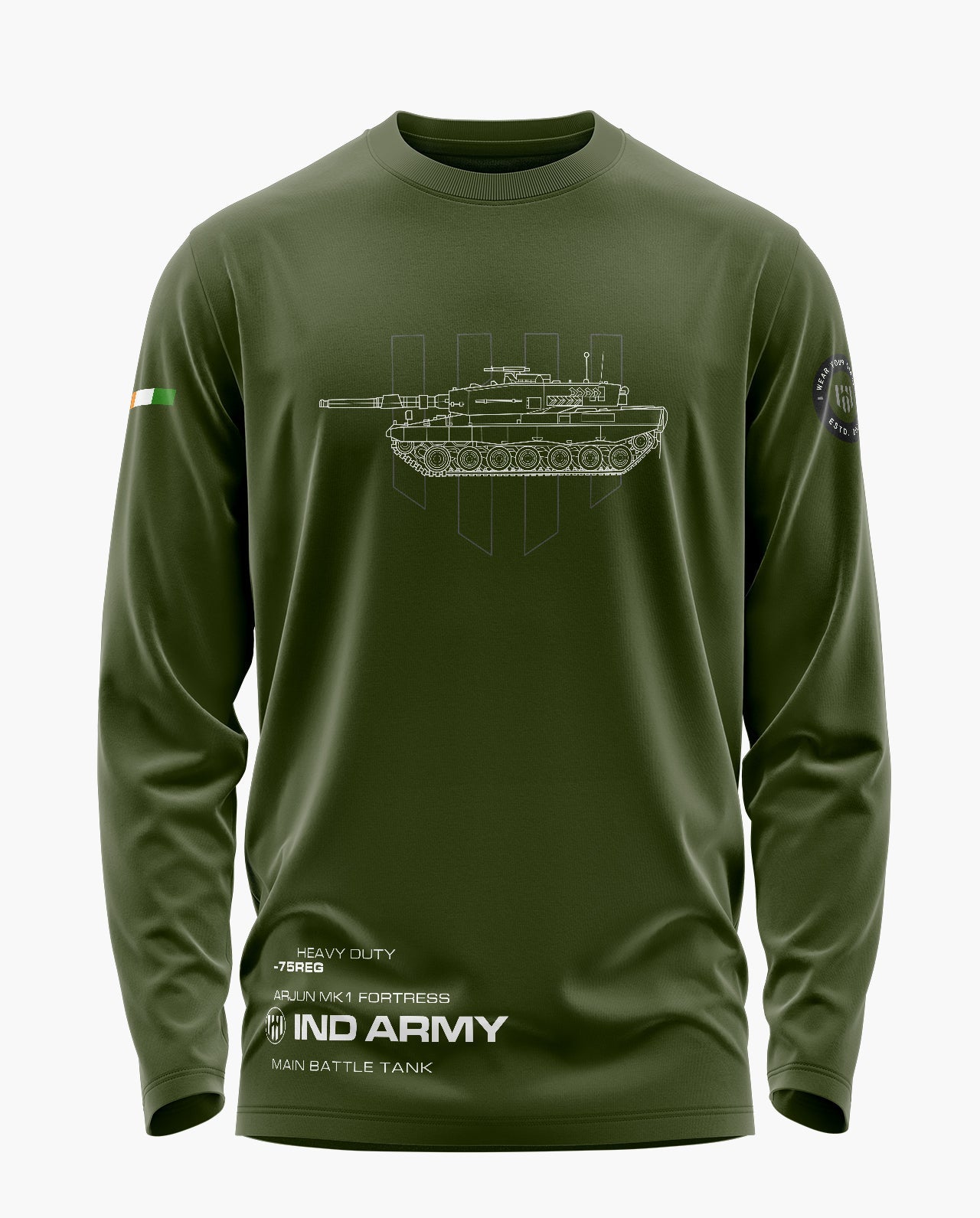 Arjun Mki Fortress Signature Luxesoft Cotton Full Sleeve T-Shirt  - CS