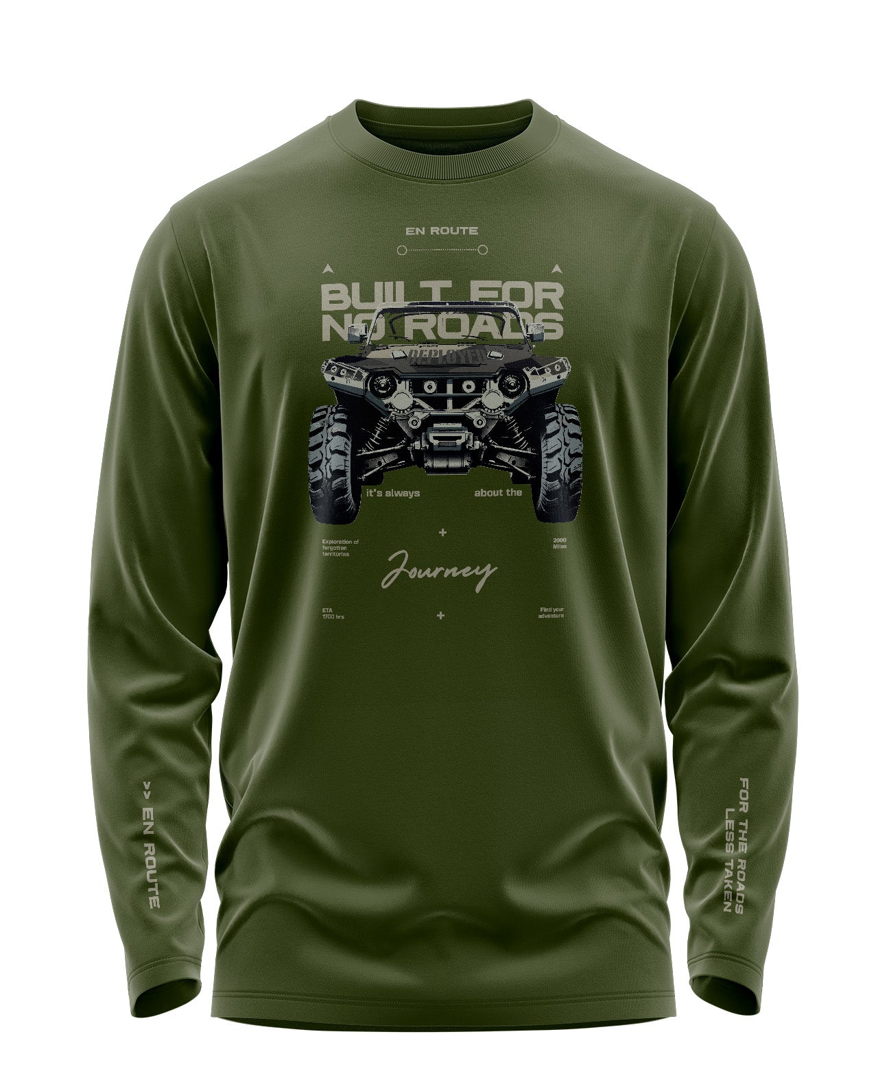 No Roads Signature Luxesoft Cotton Full Sleeve T-Shirt