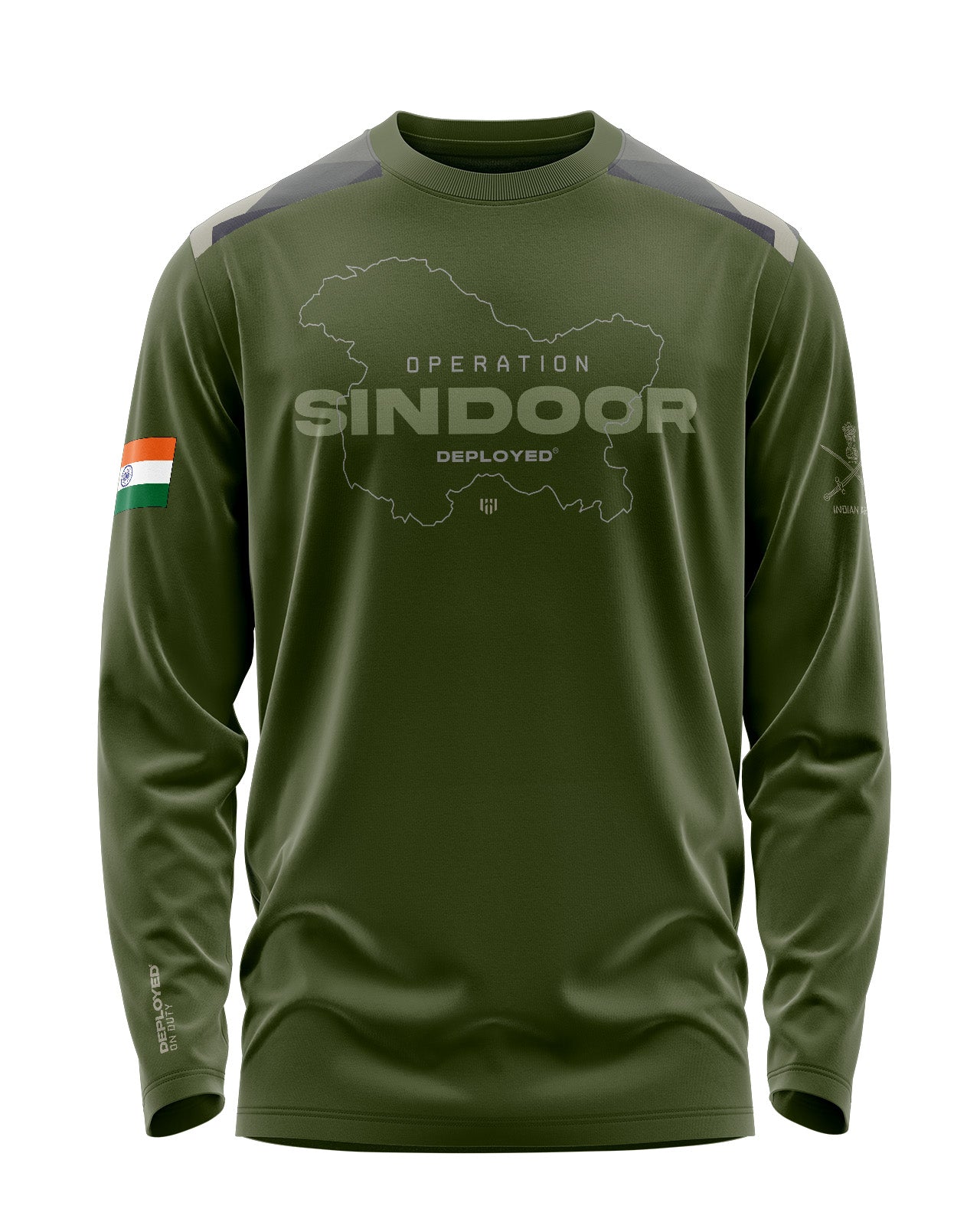 Op Sindoor Camo Signature Luxesoft Cotton Full Sleeve T-Shirt