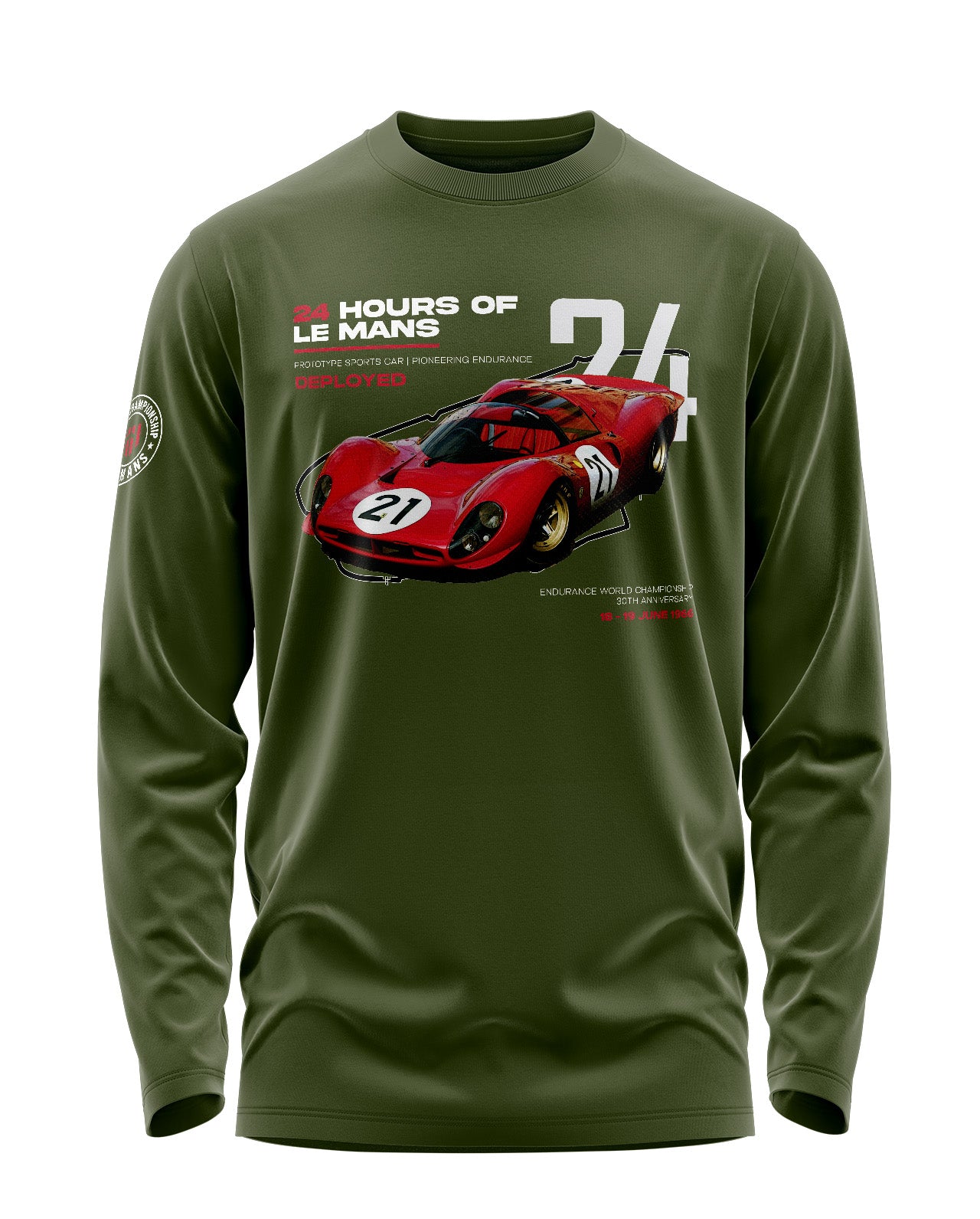 Red Circuit Carnage Signature Luxesoft Cotton Full Sleeve T-Shirt