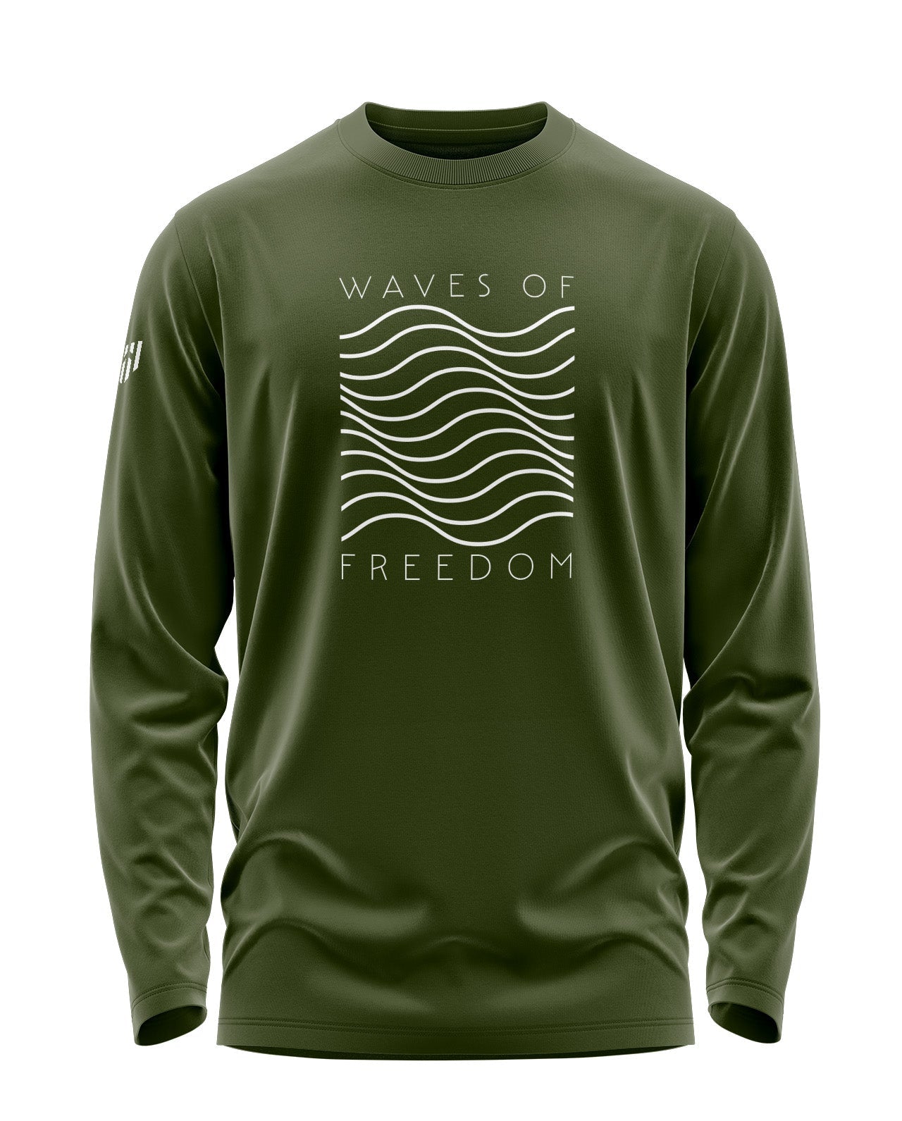Waves Of Freedom Signature Luxesoft Cotton Full Sleeve T-Shirt - CS