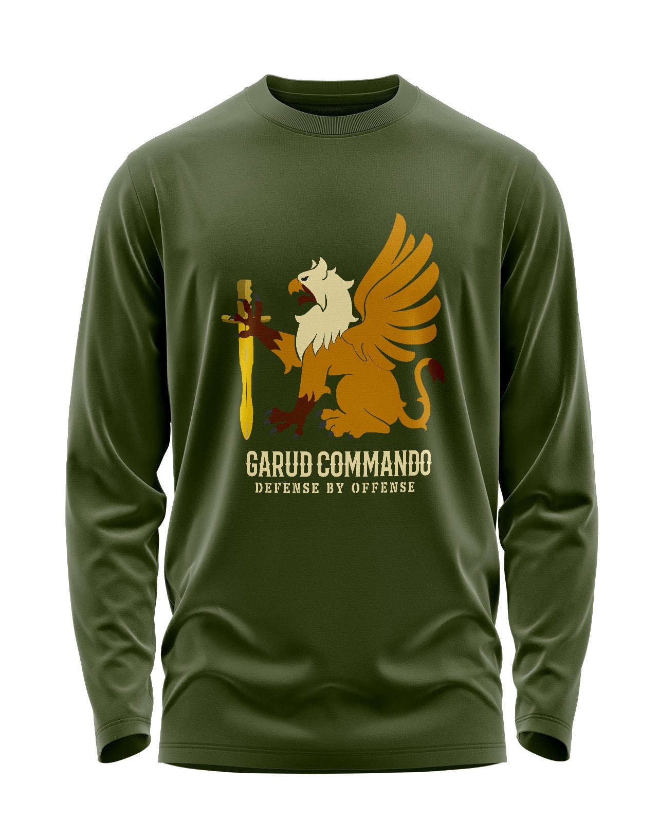 [CS] Garud Commando Signature Luxesoft Cotton Full Sleeve T-Shirt