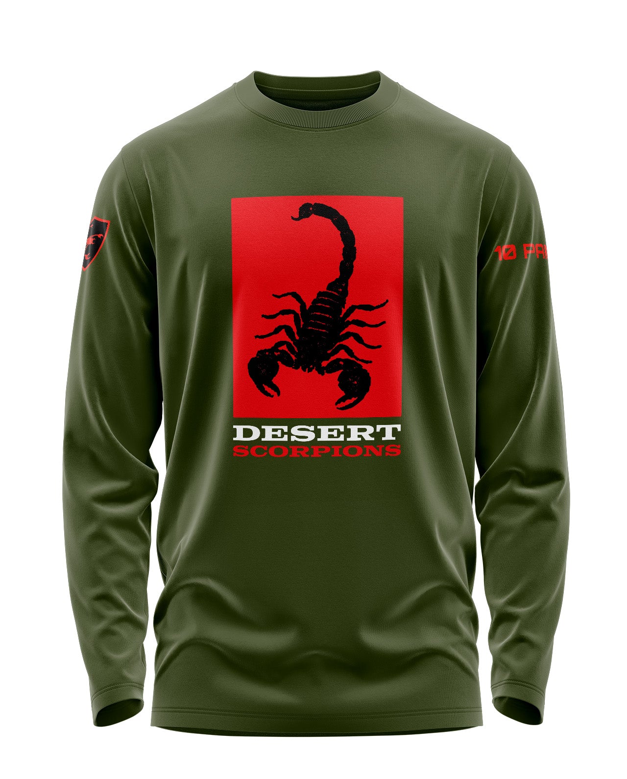 Desert Scorpions-10 Para Sf Signature Luxesoft Cotton Full Sleeve T-Shirt