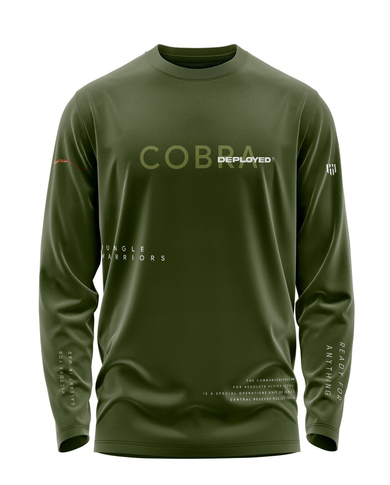 Deployed Cobra Commando Signature Luxesoft Cotton Full Sleeve T-Shirt  - CS