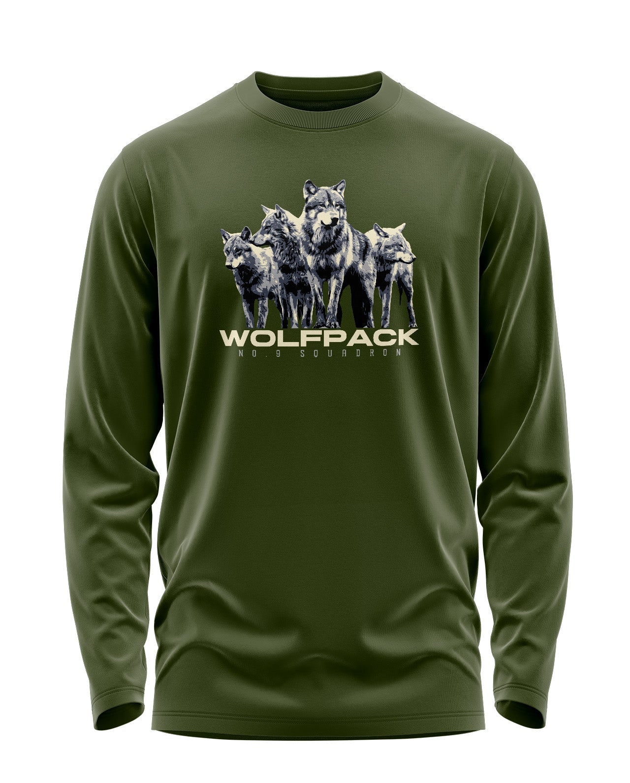 Wolfpack Signature Luxesoft Cotton Full Sleeve T-Shirt - CS