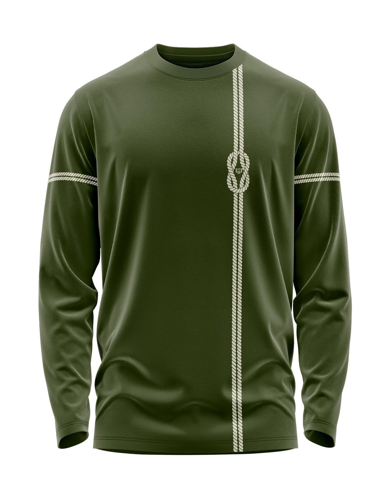 [CS] Square Knot Rope Vertical Signature Luxesoft Cotton Full Sleeve T-Shirt