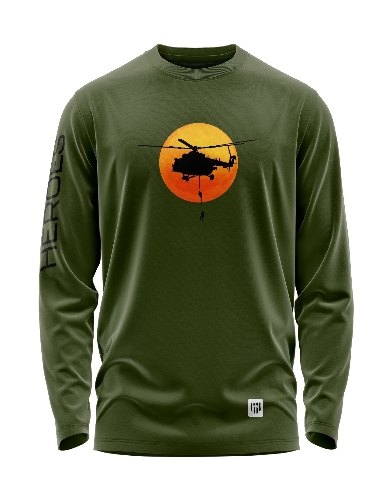 Bravery In Black Signature Luxesoft Cotton Full Sleeve T-Shirt  - CS