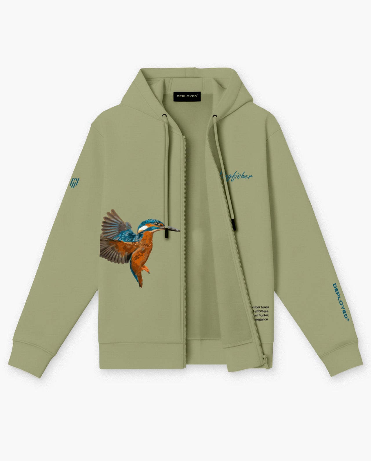 The Kingfisher Zipper Hoodie