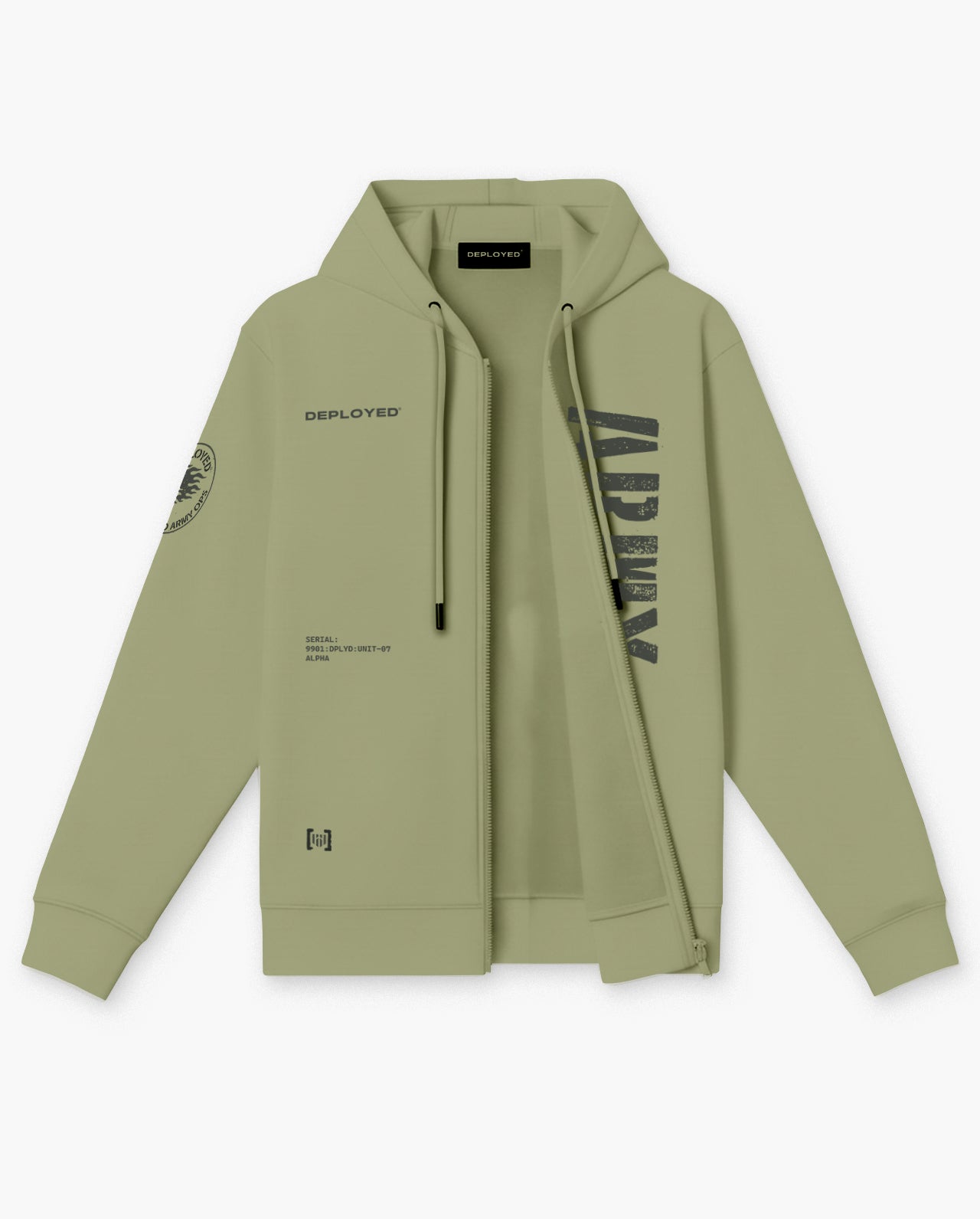 Deployed Army Unit-07 Zipper Hoodie