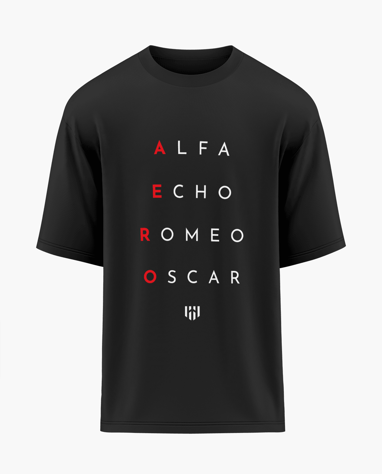 Alpha Echo Romeo Oscar Oversized T-Shirt - Aero Armour