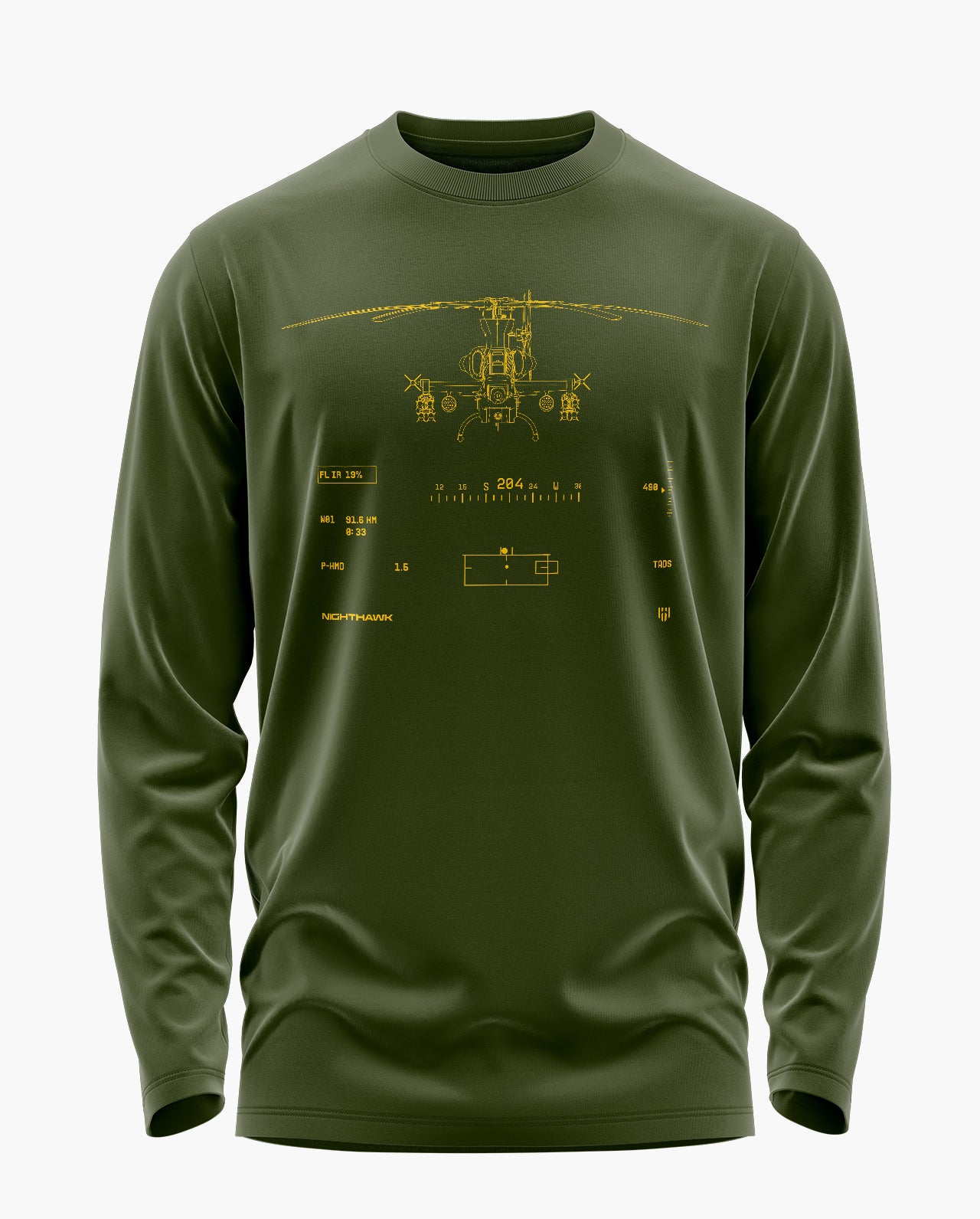 Nighthawk Signature Luxesoft Cotton Full Sleeve T-Shirt