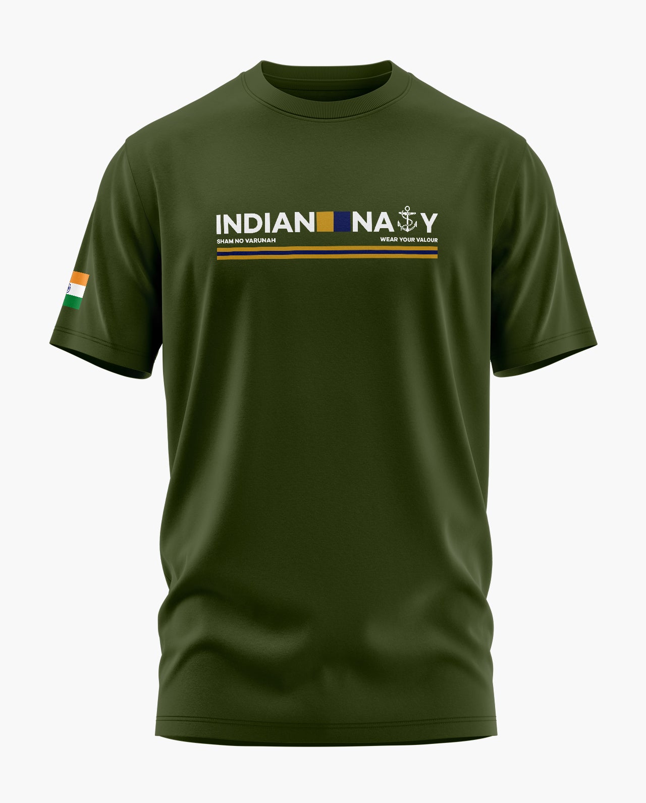 Indian Navy Admiral Signature LuxeSoft Cotton T-Shirt