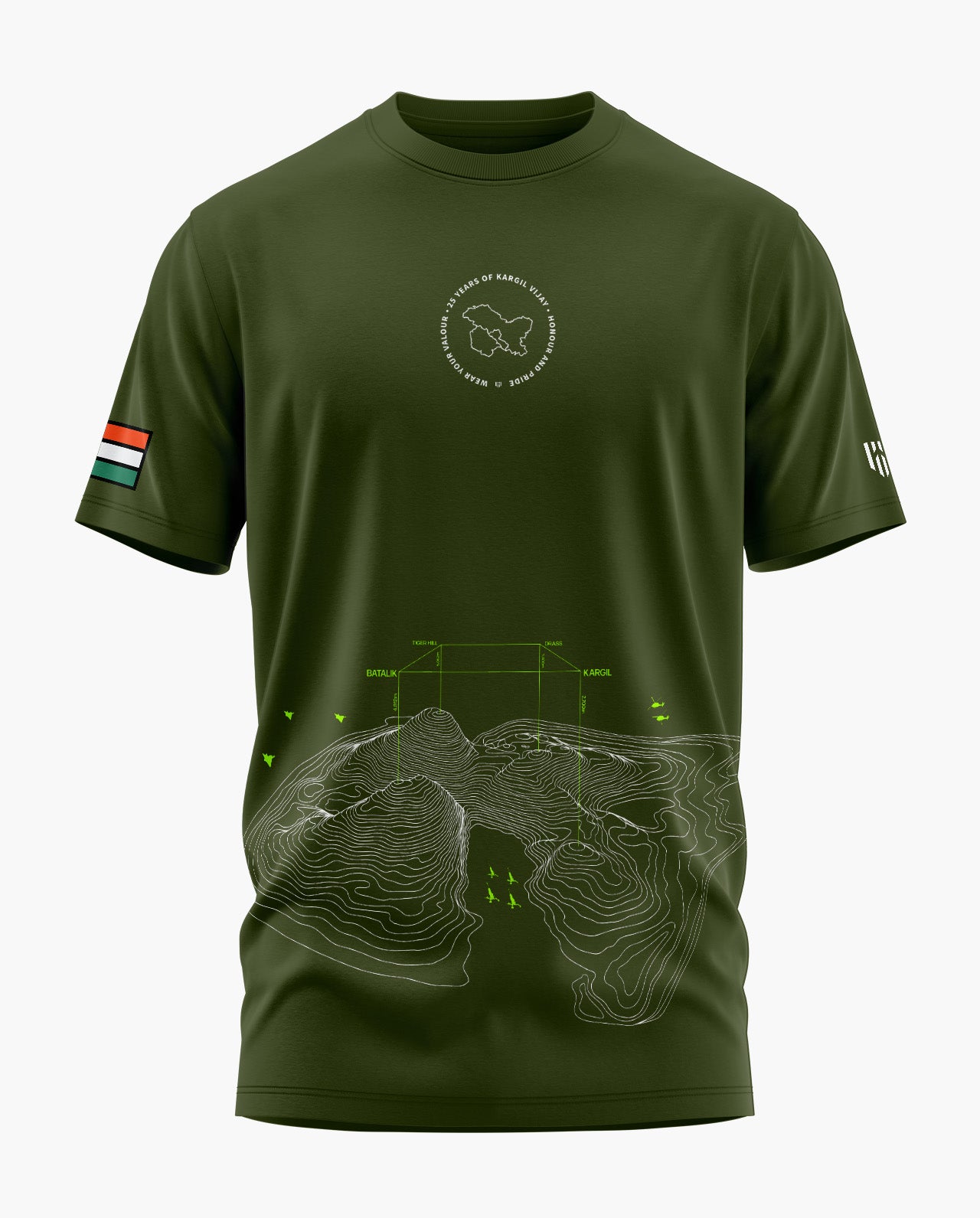 KARGIL MILITARY BATTLEGROUNDS Signature LuxeSoft Cotton T-Shirt