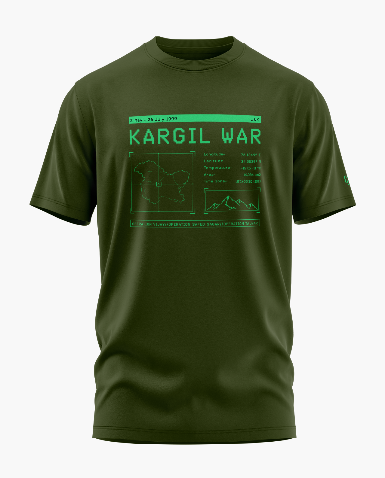 RETRO KARGIL WAR Signature LuxeSoft Cotton T-Shirt