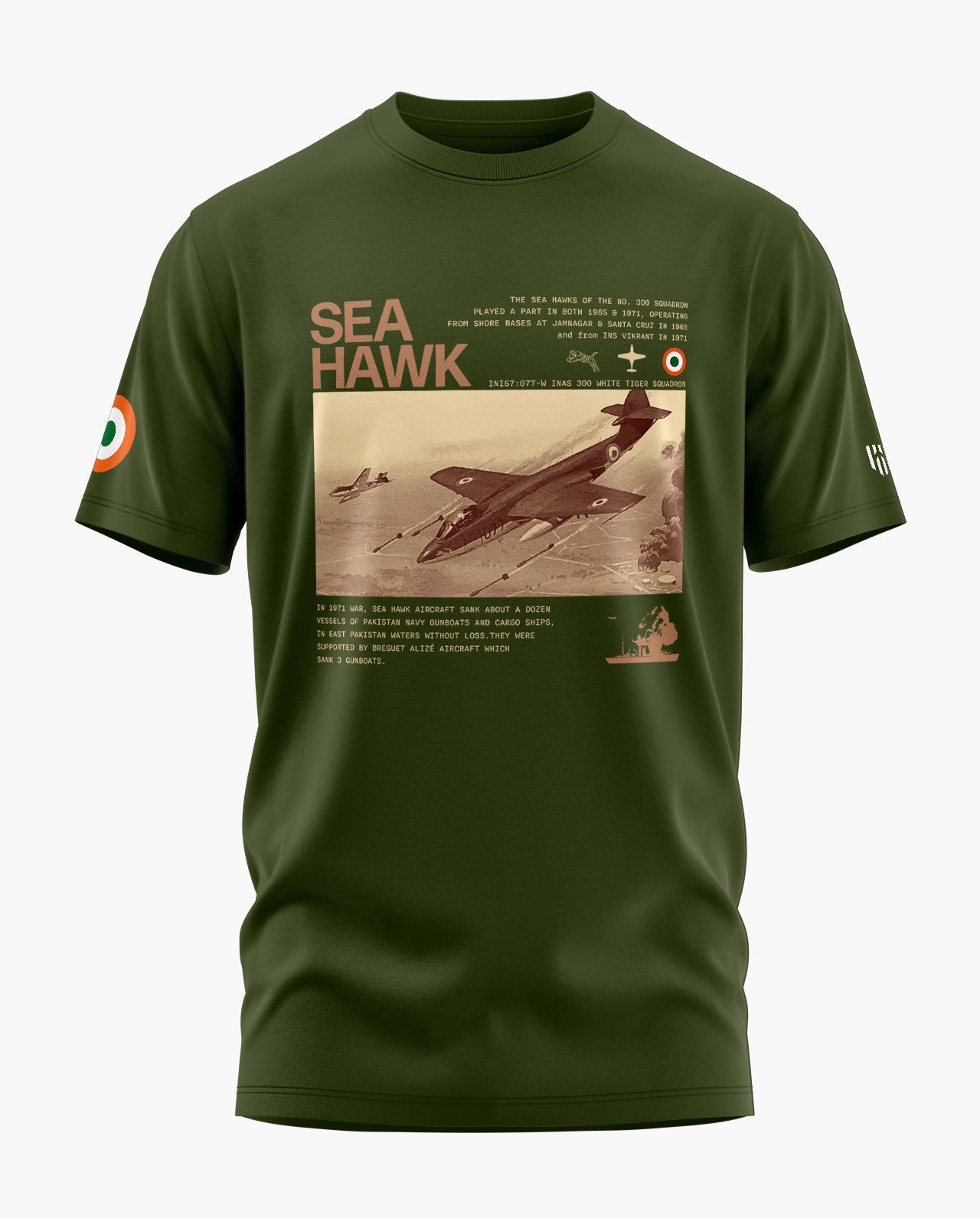 SEA HAWK HERITAGE Signature LuxeSoft Cotton T-Shirt  - CS