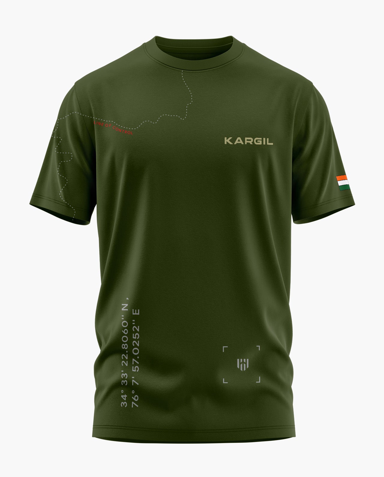 KARGIL LOC MAP Signature LuxeSoft Cotton T-SHIRT
