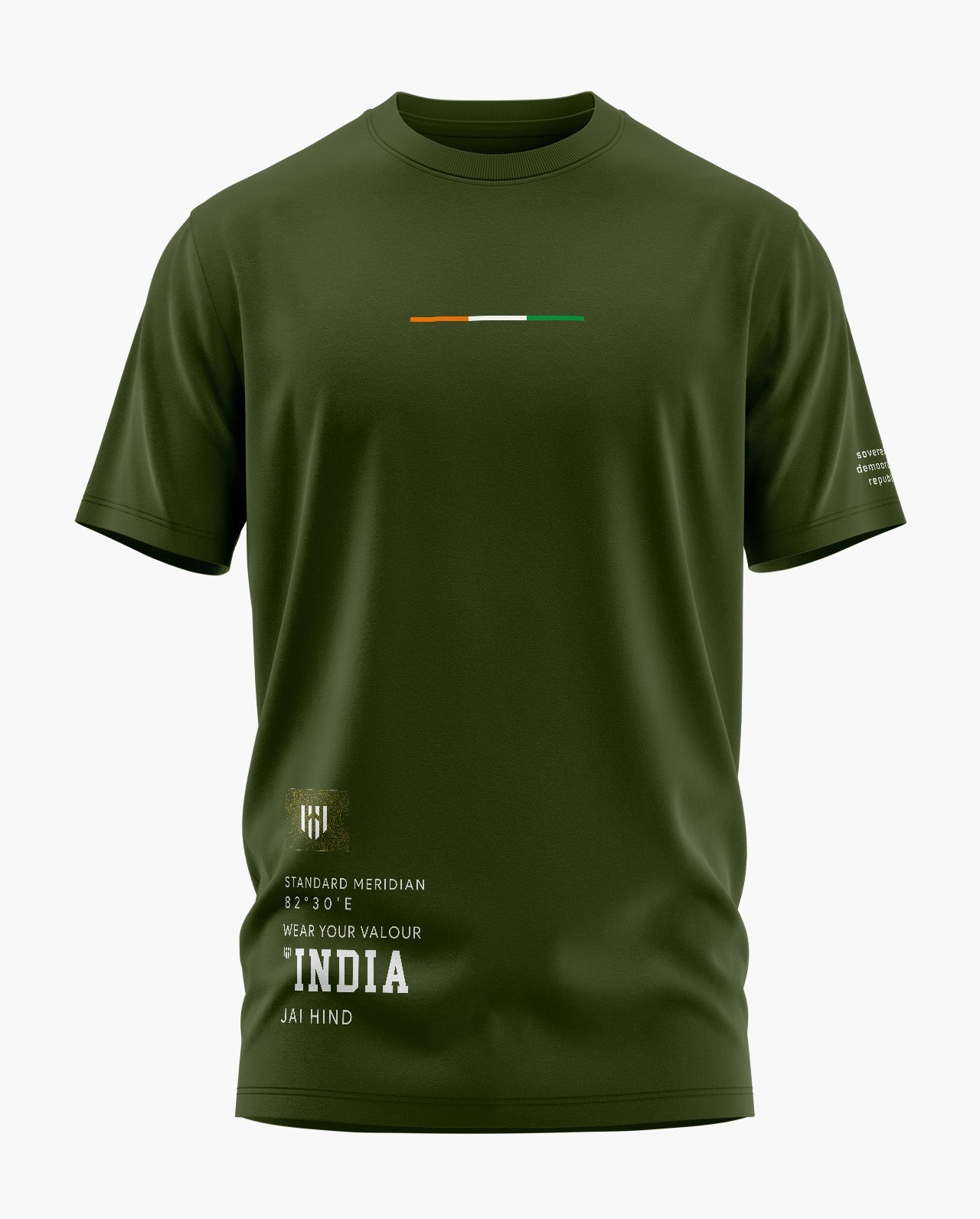 INDIA SOVEREIGN Signature LuxeSoft Cotton T-Shirt  - CS