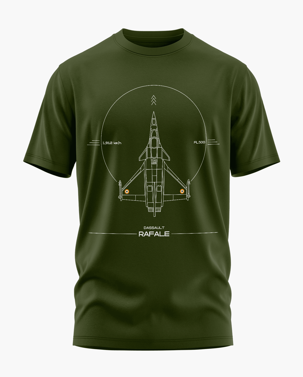 Dassault Rafale Blueprint Signature LuxeSoft Cotton T-Shirt - CS