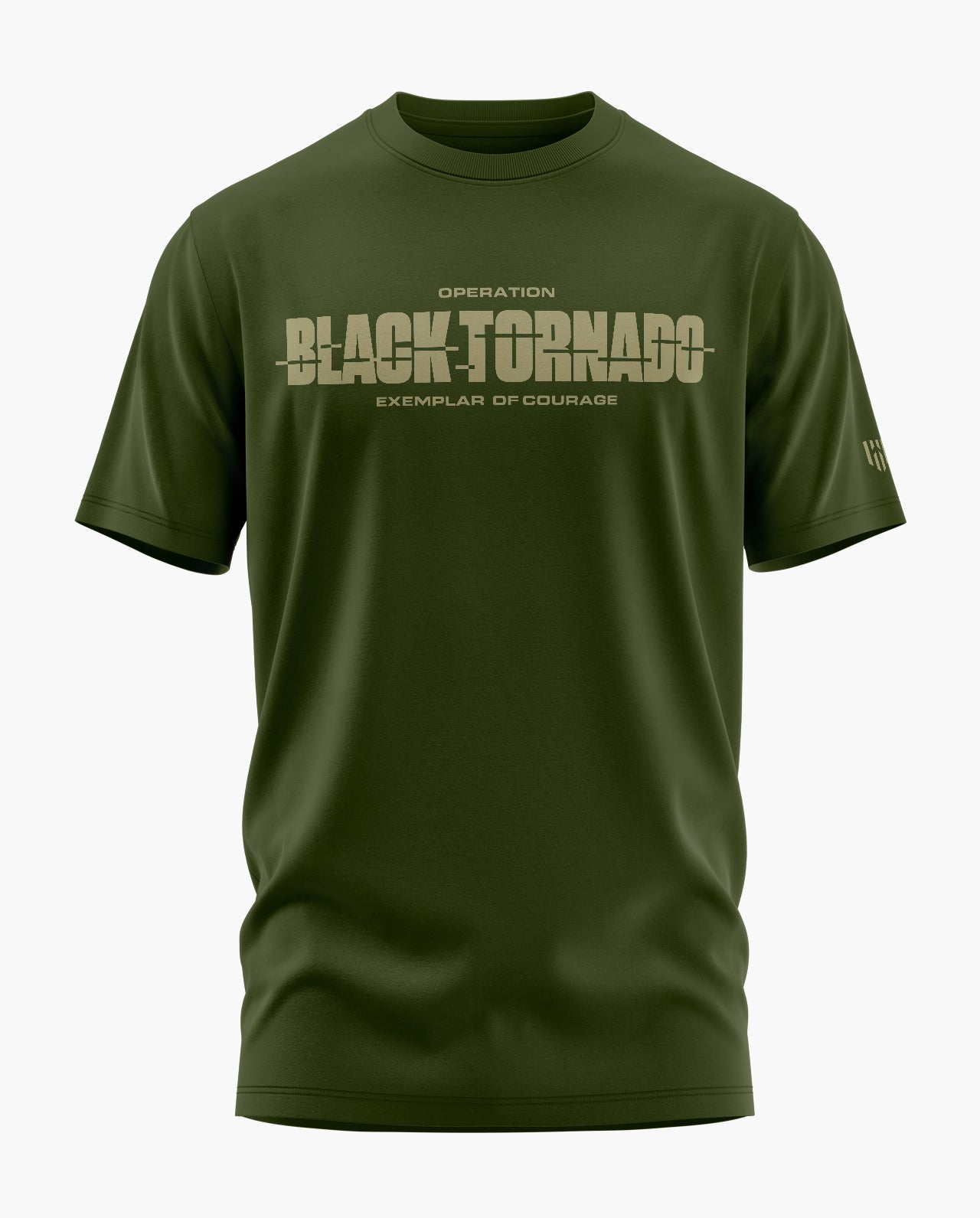 BLACK TORNADO VALOUR Signature LuxeSoft Cotton T-Shirt