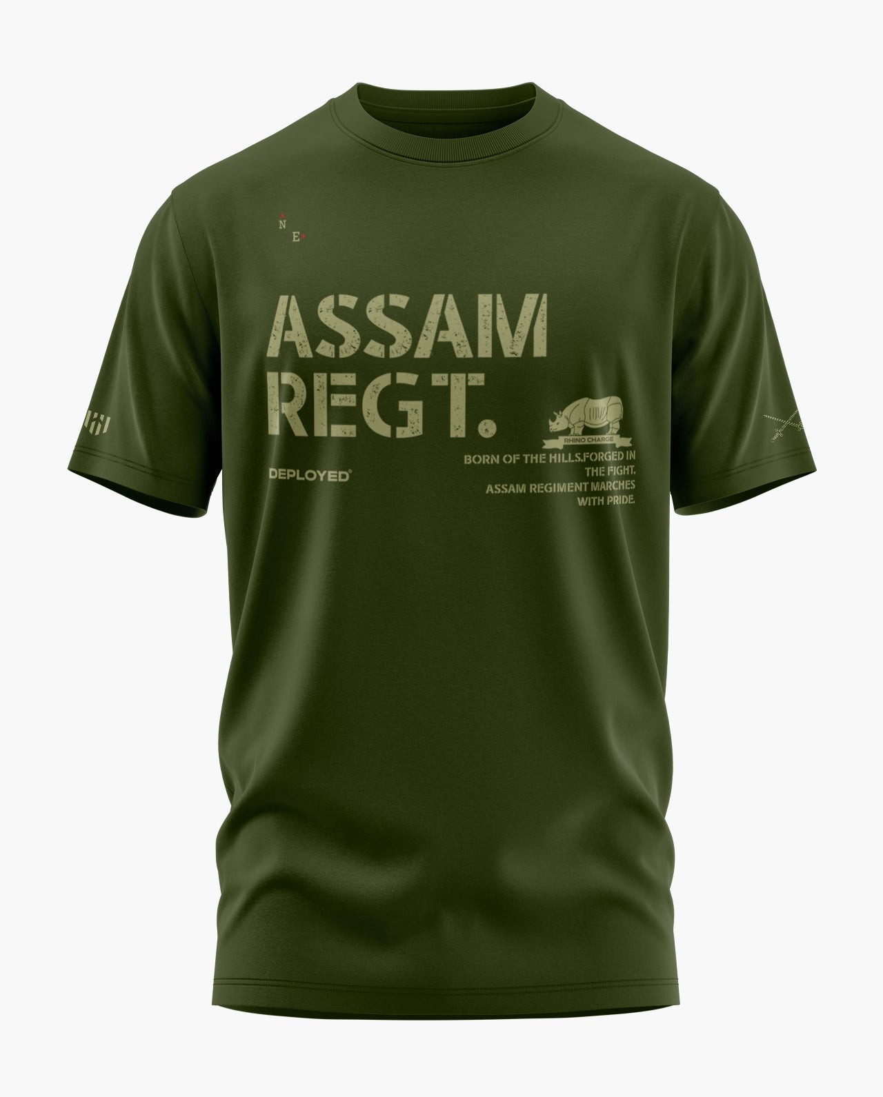 North East Assam Regt Signature LuxeSoft Cotton T-Shirt