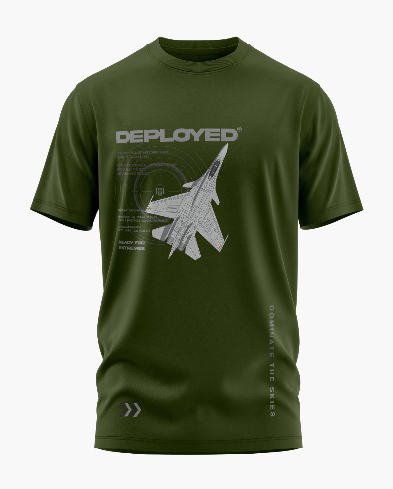 Su-30 Mki High Alt. Ops. Signature LuxeSoft Cotton T-Shirt  - CS