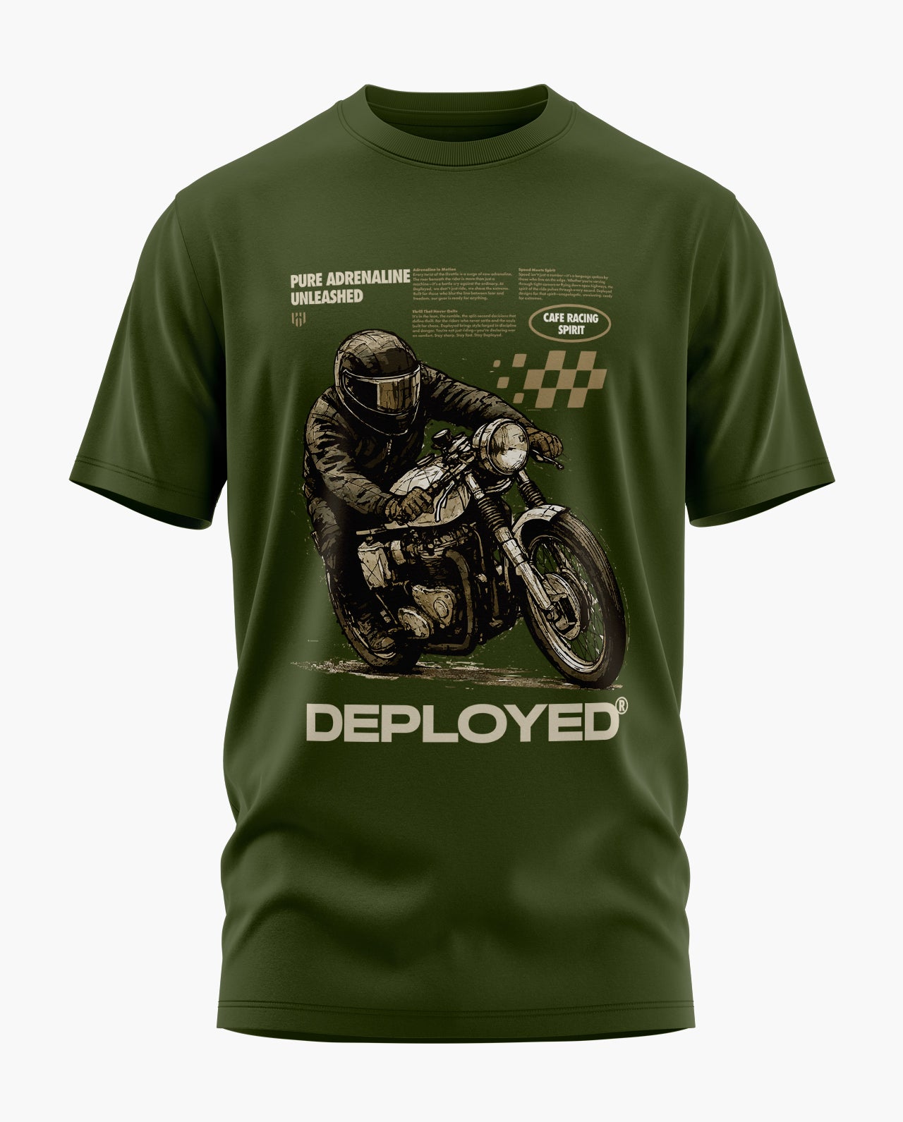 Cafe Racing Spirit Signature LuxeSoft Cotton T-Shirt