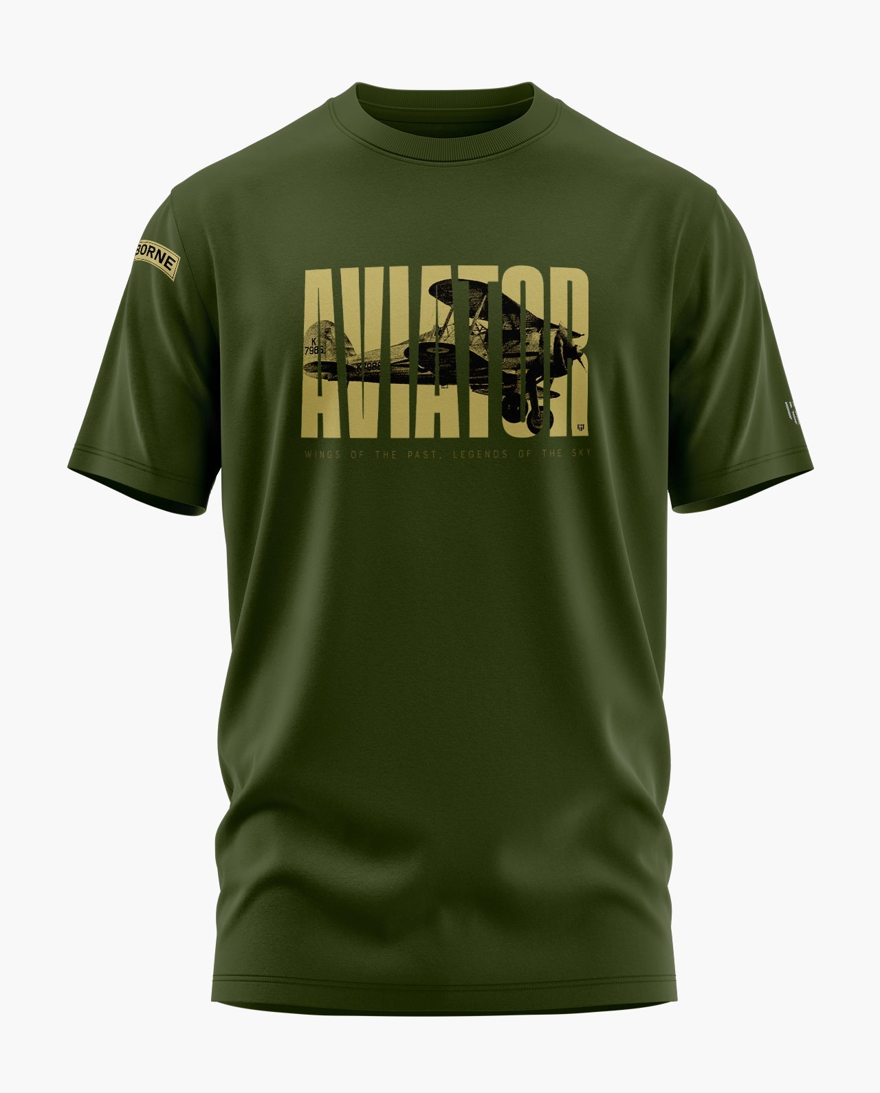 AIRBORNE AVIATOR Signature Luxesoft Cotton T-SHIRT  - CS
