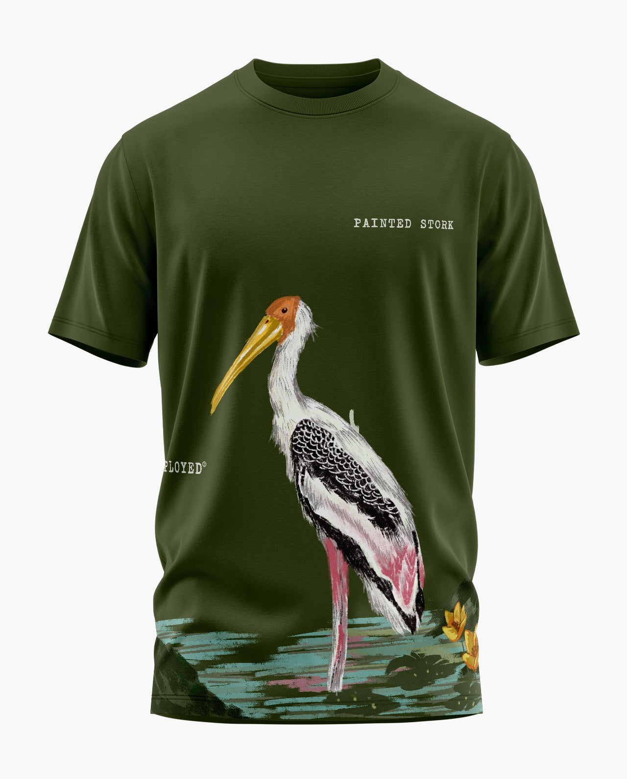 WINGS OF THE WETLAND Signature LuxeSoft Cotton T-Shirt - Olive Green