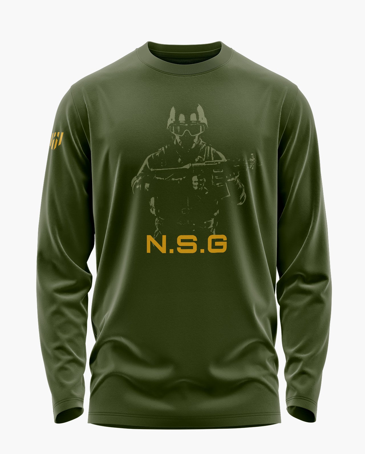 Nsg Elite Signature Luxesoft Cotton Full Sleeve T-Shirt  - CS