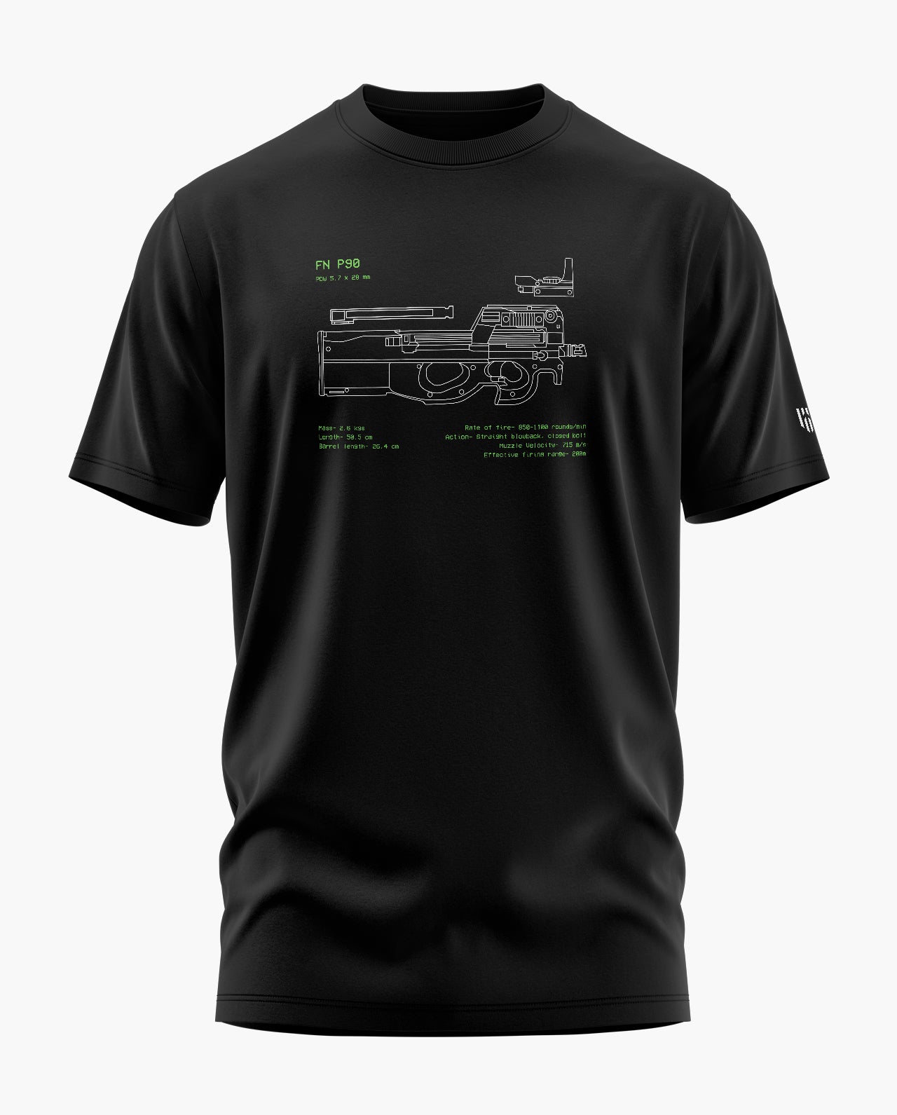 P90 BLUEPRINT Signature LuxeSoft Cotton T-Shirt