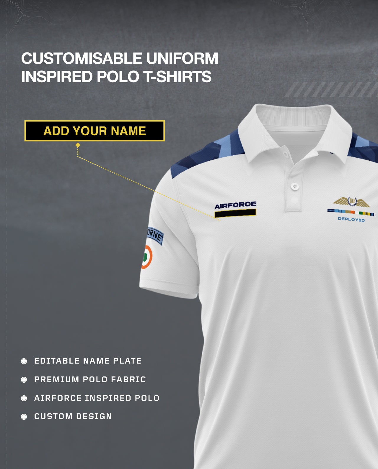Custom Airforce Uniform Polo T-Shirt