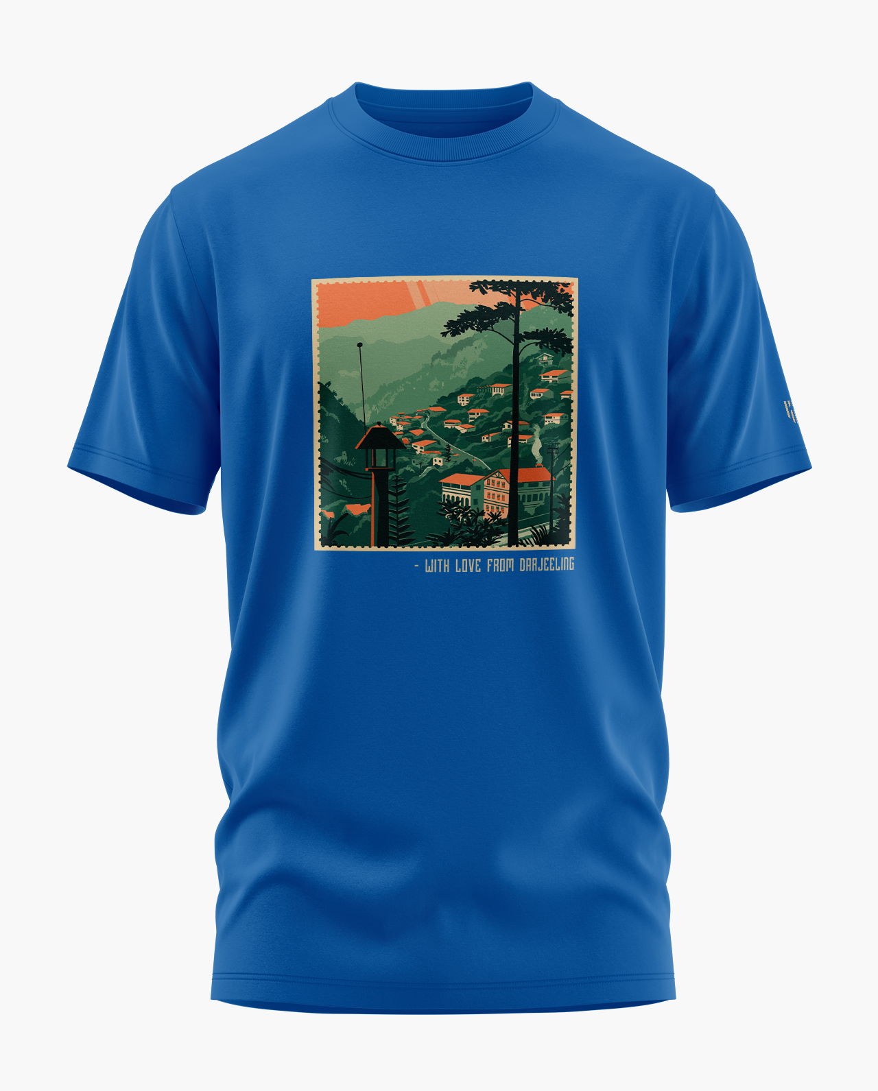 DARJEELING STAMP Signature LuxeSoft Cotton T-Shirt