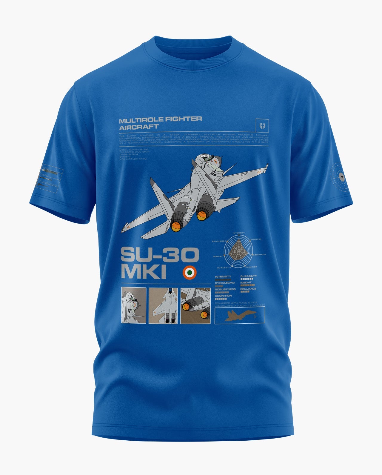 SU-30 MKI AIRBORNE ELEGANCE Signature LuxeSoft Cotton T-Shirt  - CS