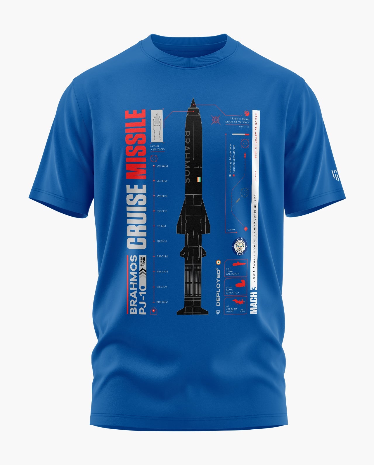 BrahMos Missile Signature LuxeSoft Cotton T-Shirt  - CS