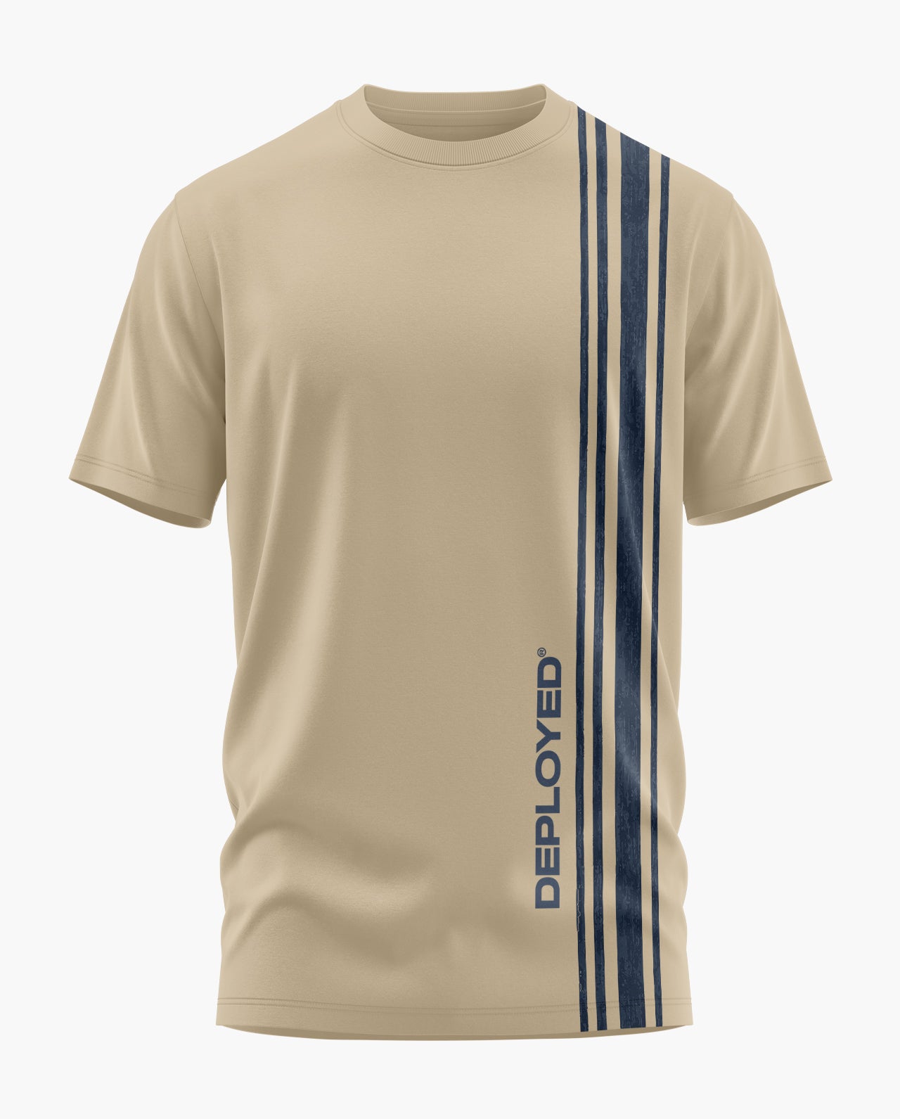 MARINER'S STRIPE Signature LuxeSoft Cotton T-Shirt - Sand
