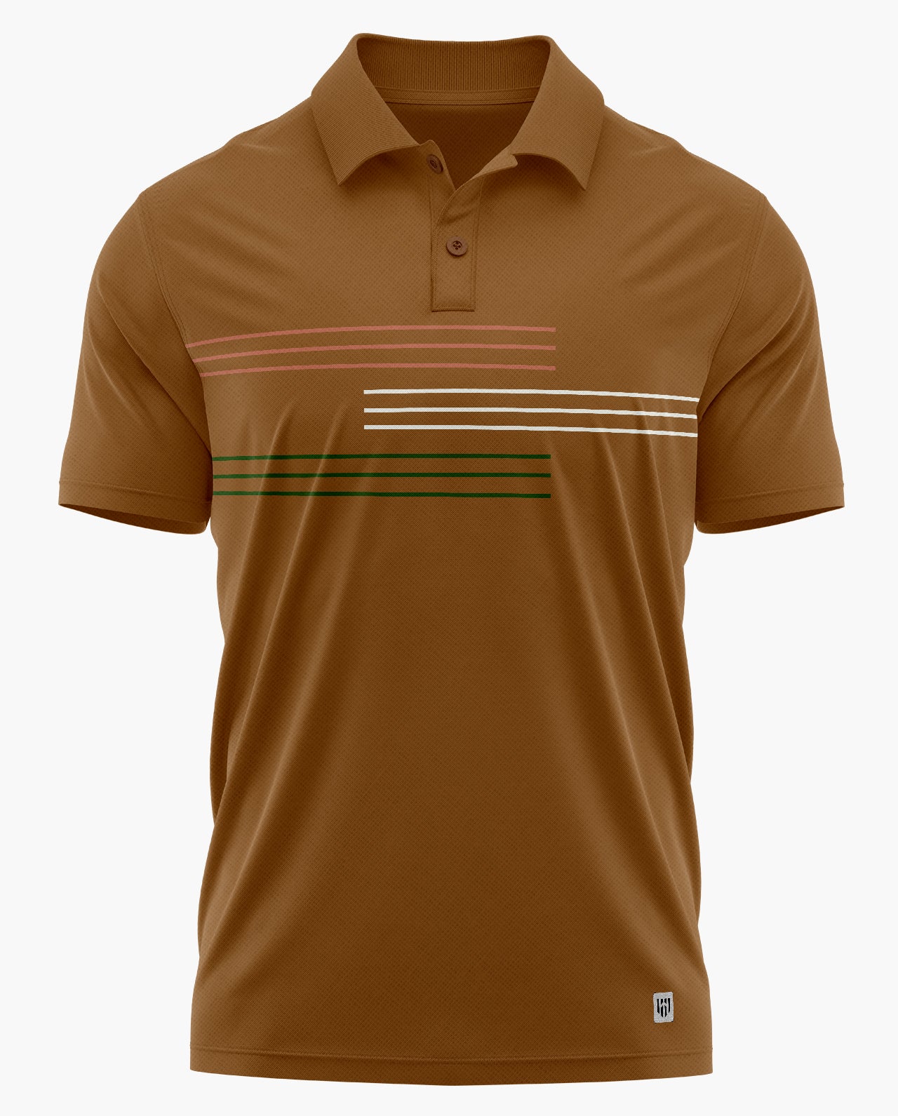 Tricolour Stripe Polo T-shirt - Aero Armour