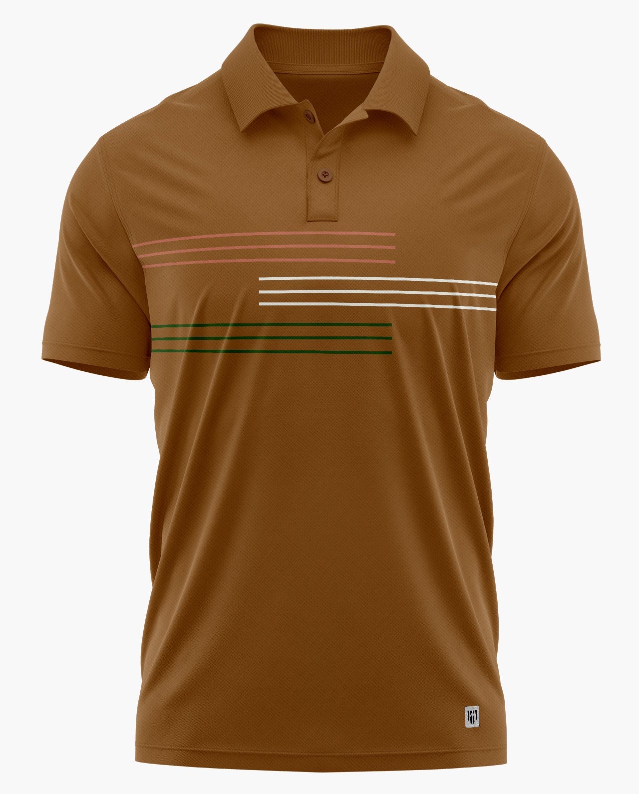 Tricolour Stripe Polo T-shirt  - CS