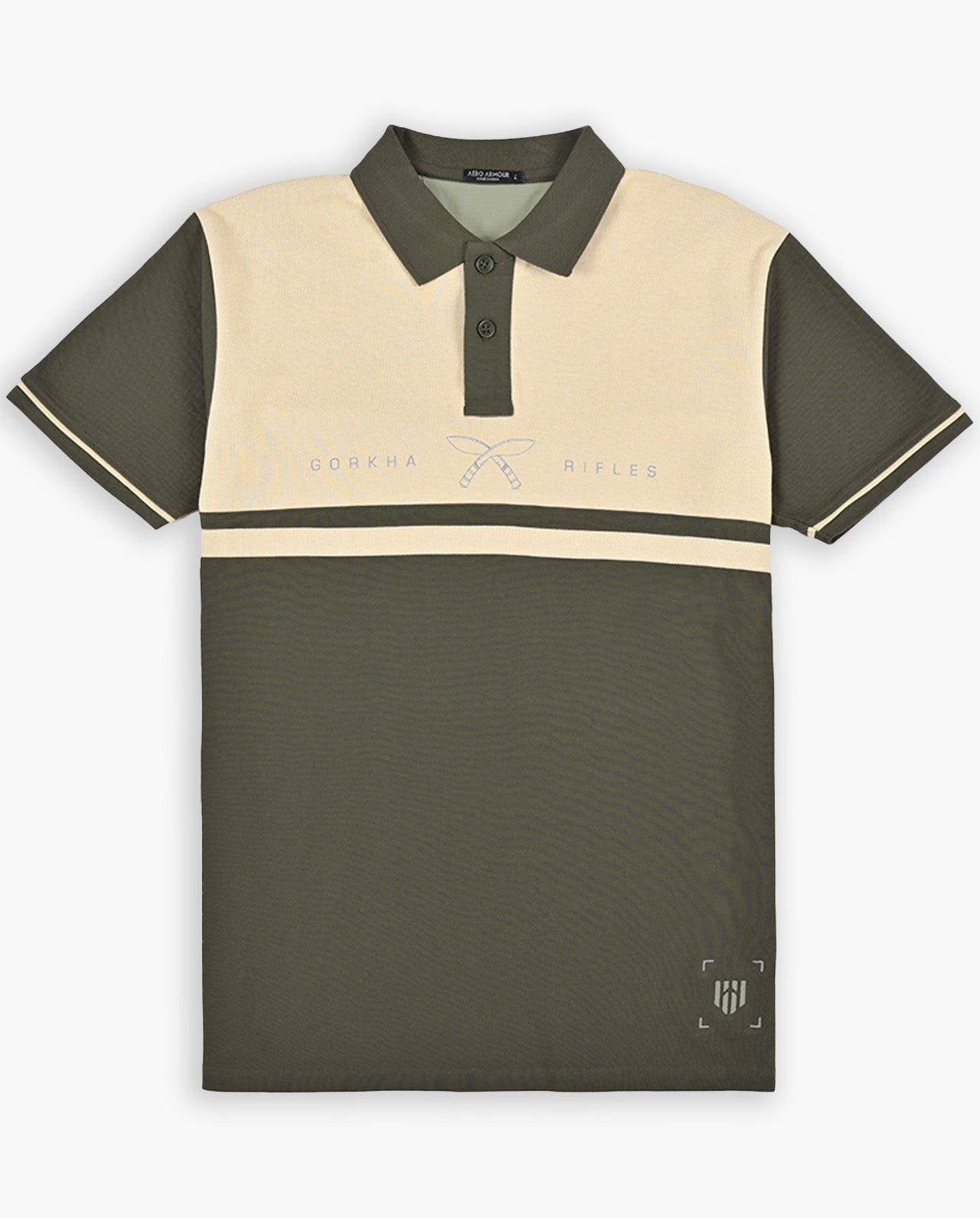 Gorkha Stripe Retro Polo T-Shirt - Aero Armour